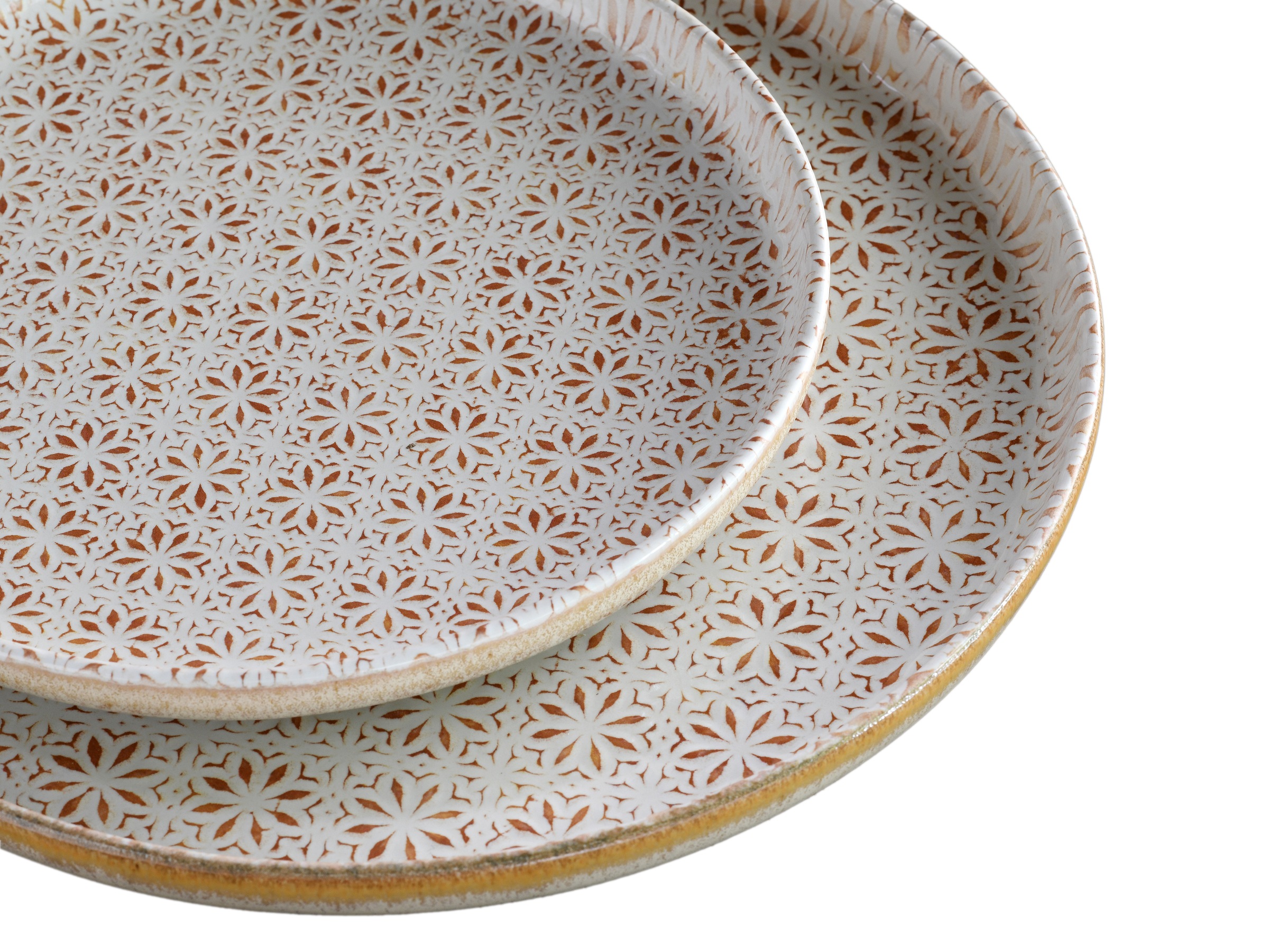 CreaTable Teller-Set »Uno Emiliana, Tellerset 12-tlg«, (Set, 12 tlg.), Shabby Look, Vintage Style