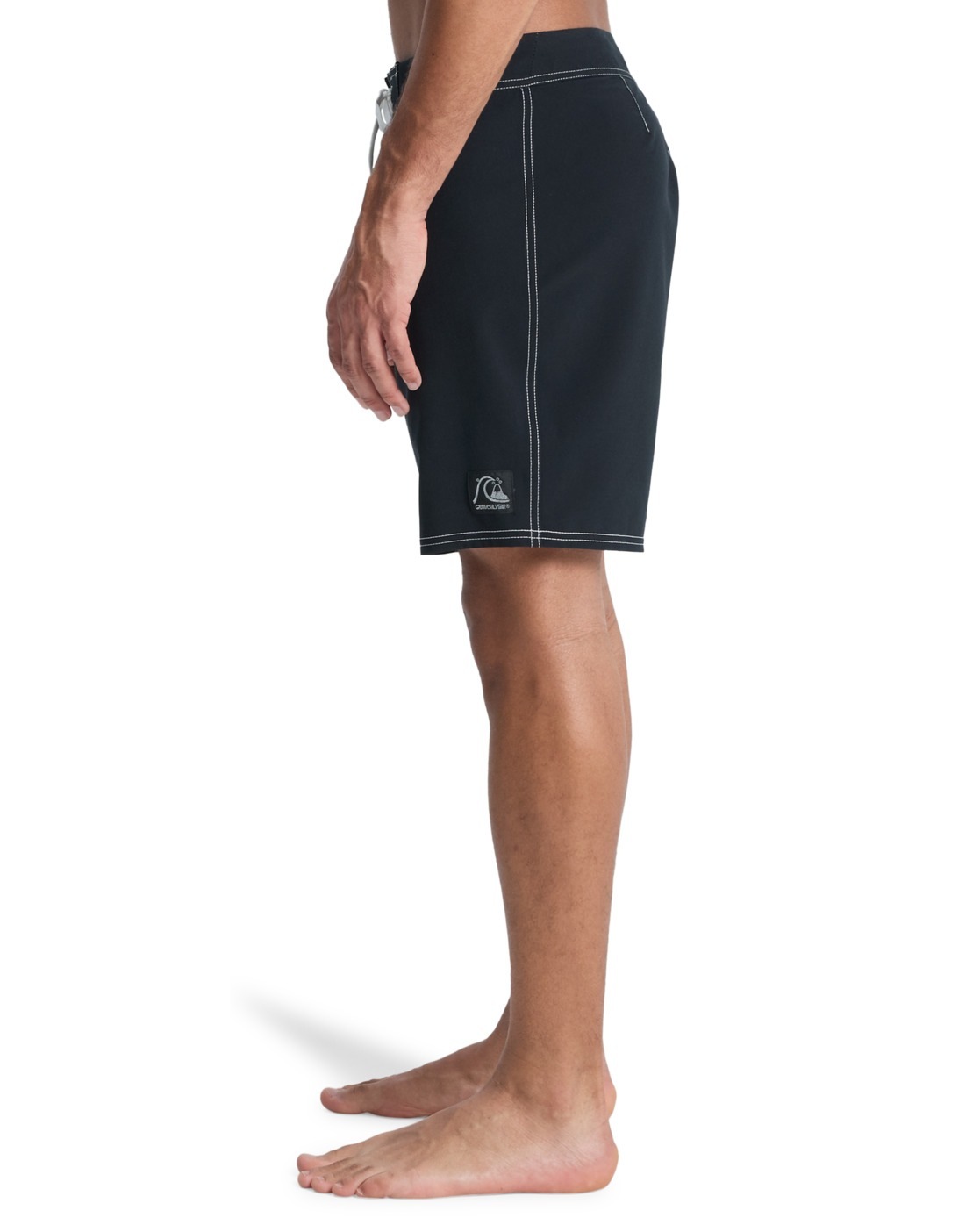 Boardshorts QUIKSILVER "Original Straight Leg 18", Herren, Gr. 32(M), schwarz, Obermaterial: 92% Microfaser, 8% Elasthan;, Hosen 3