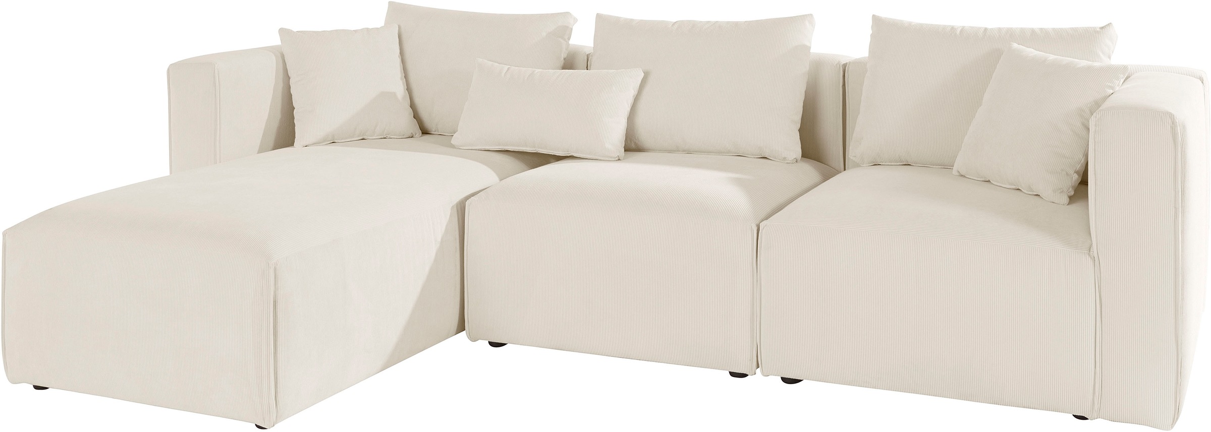 Thumbnail - Home affaire Ecksofa "Comfine L-Form" zusammengesetzt aus Modulen, 3 Bezugsqualitäten und viele Farben