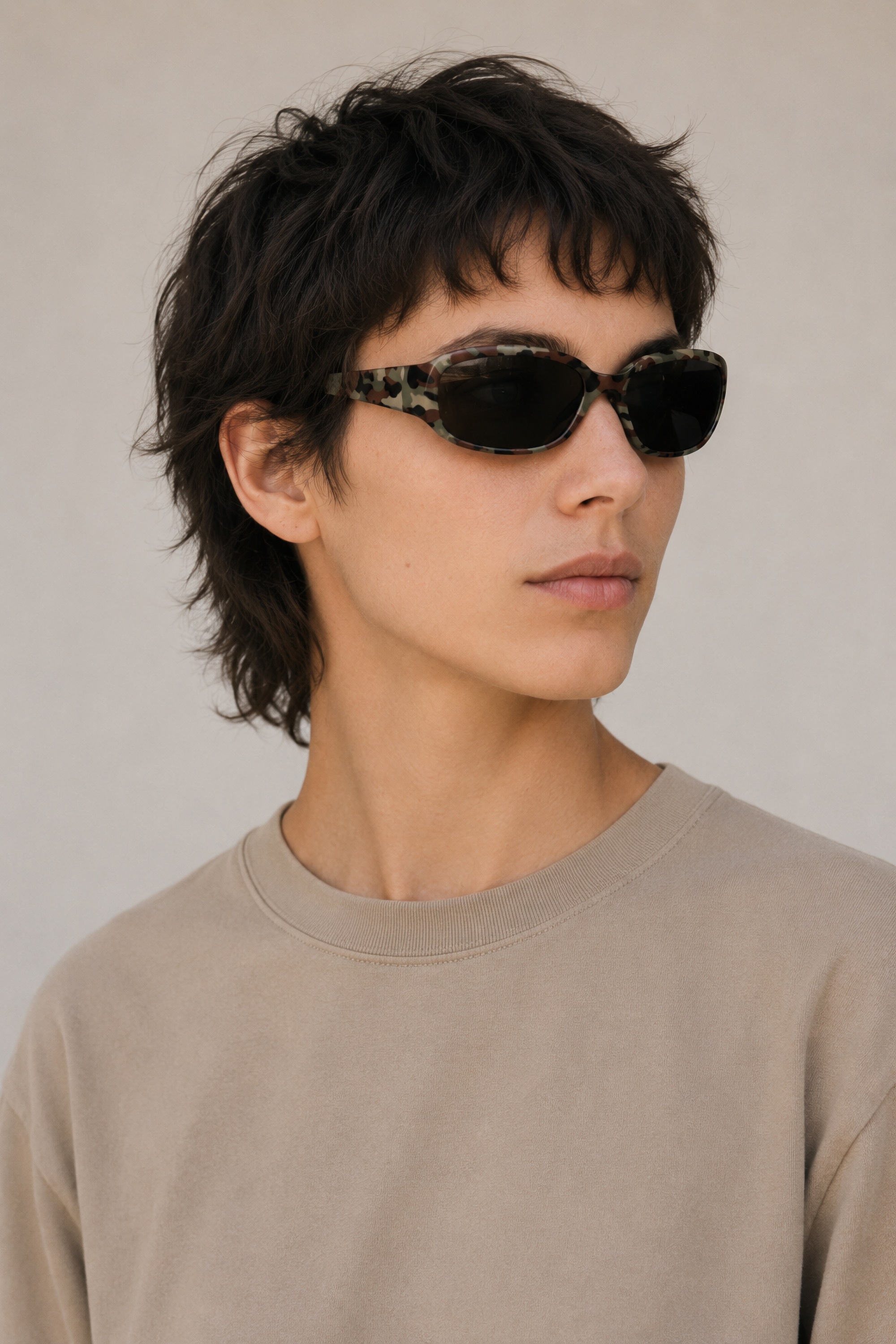 COLLEZIONE ALESSANDRO Sonnenbrille »Camouflage« mit Druck auf dem Rahmen