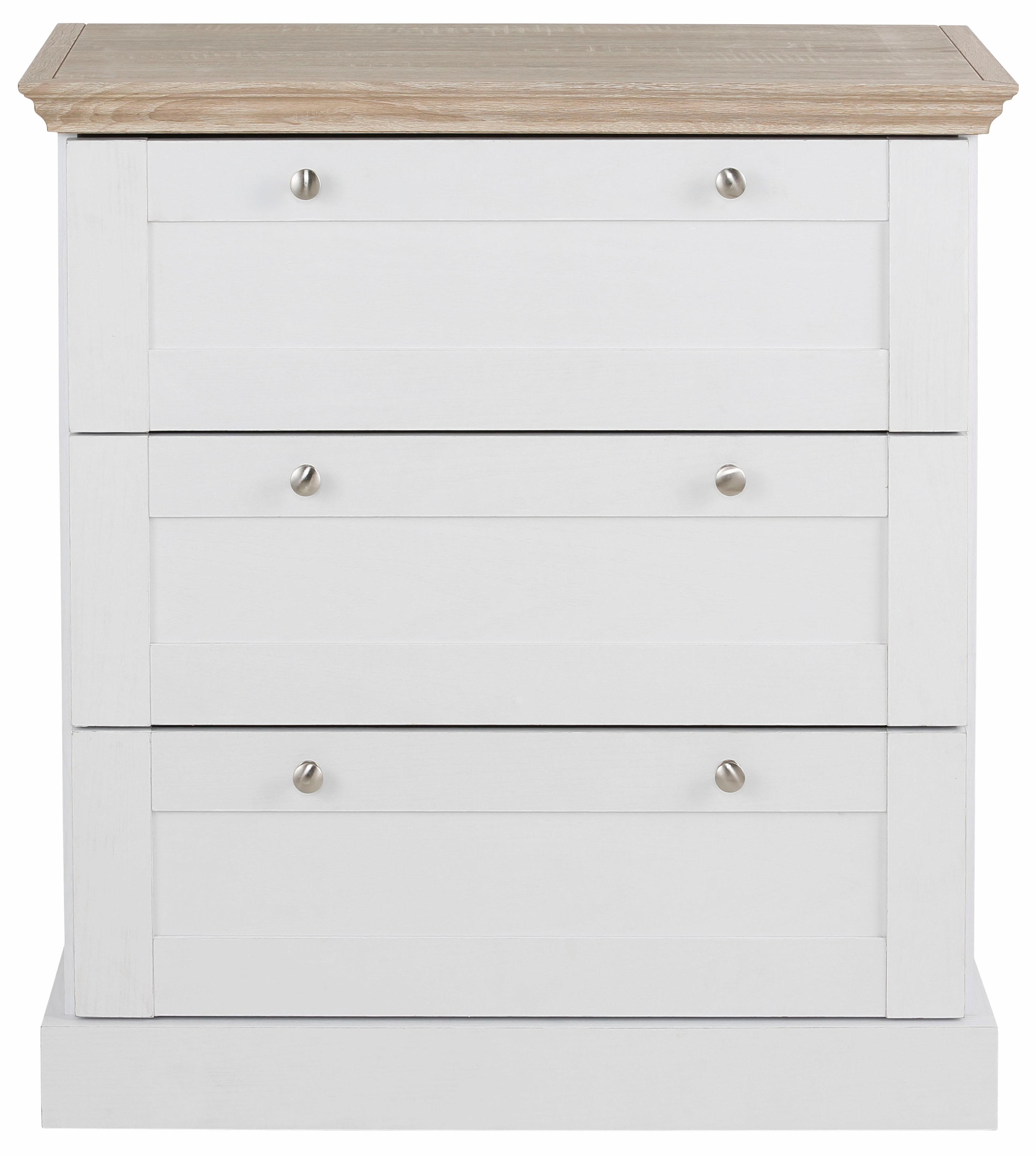 OTTO home Schubkastenkommode "Binz" mit schönen Metallgriffen, 3 Schubladen günstig online kaufen