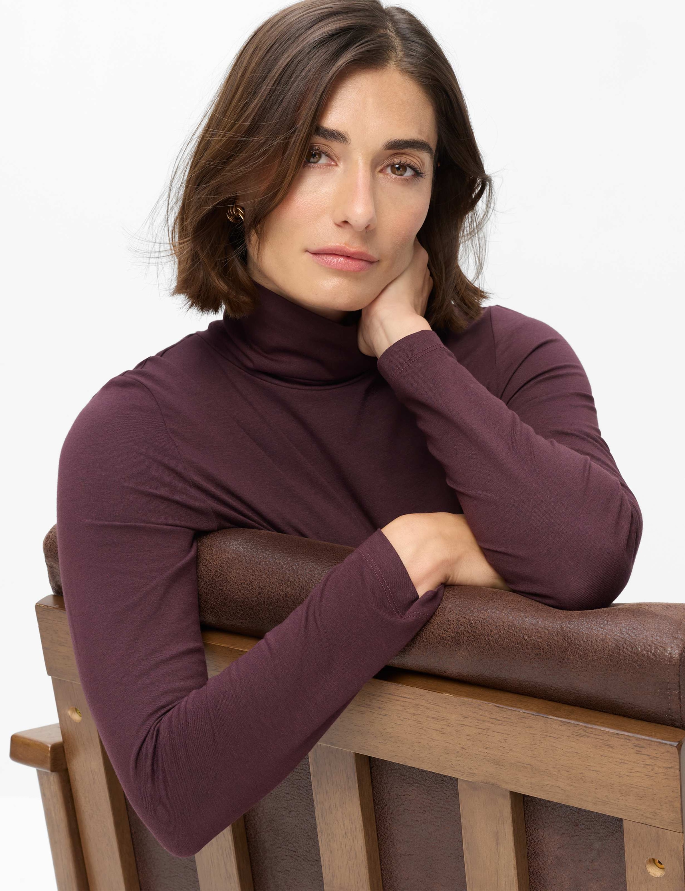 Brax Sweatshirt »Style CARINA L«, Jersey: Langarmshirt im Baumwollmix
