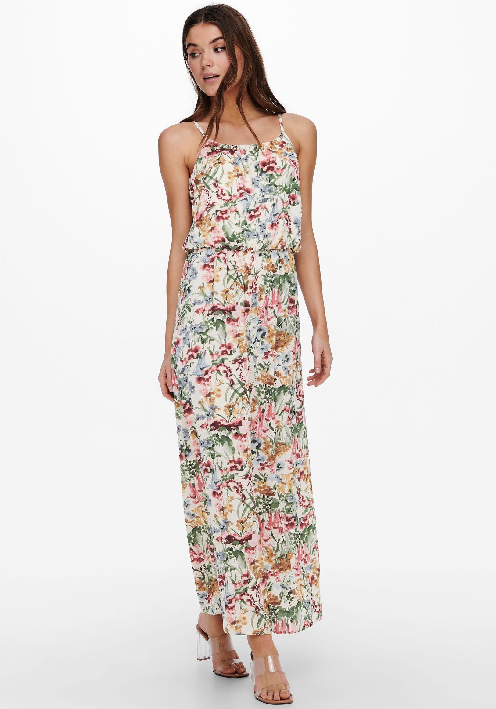ONLY "ONLWINNER S/L MAXI DRESS NOOS PTM" Materialmix, regular fit günstig online kaufen
