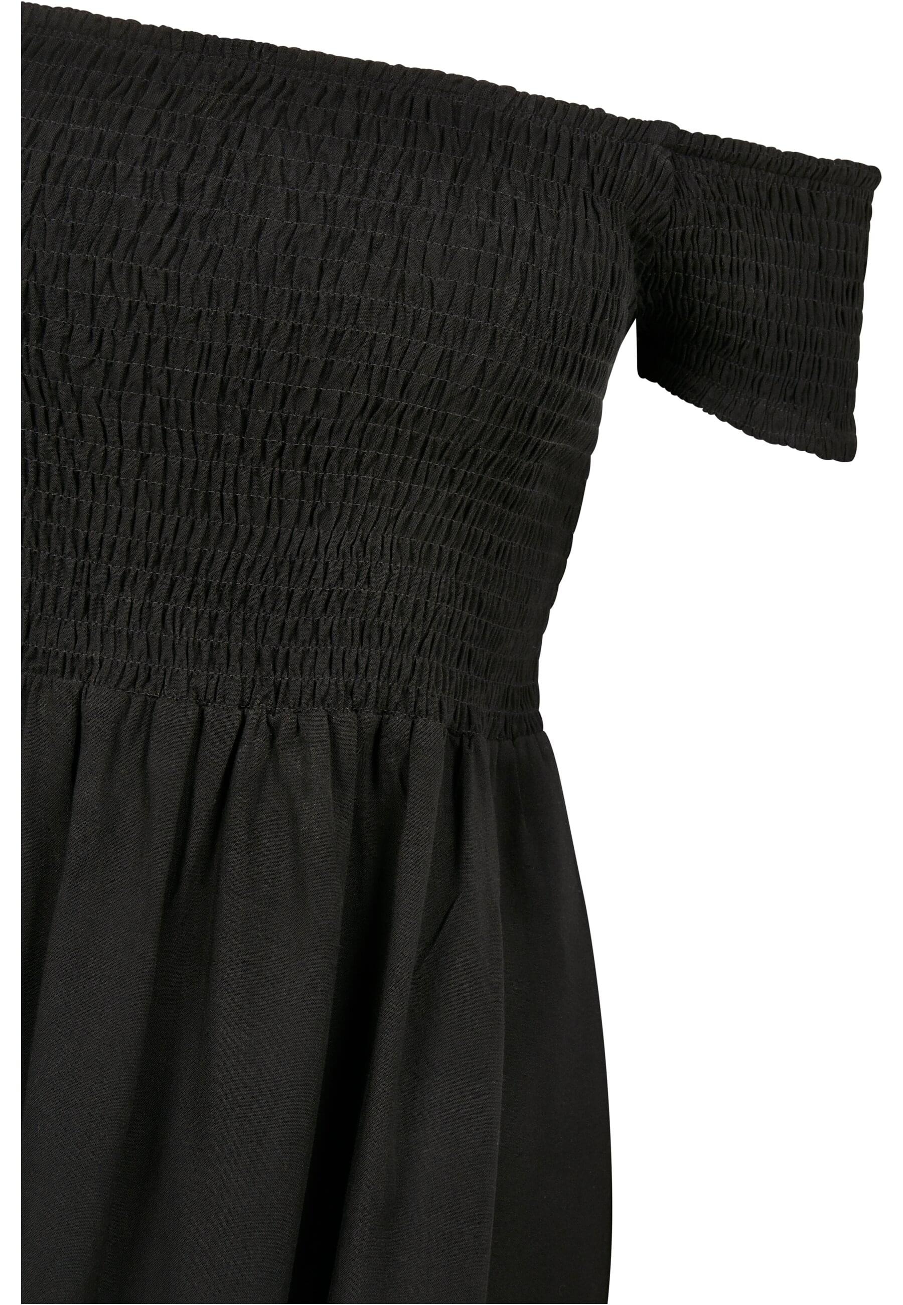 URBAN CLASSICS Shirtkleid »Urban Classics Damen Ladies Smoked Off Shoulder Dress«, (1 tlg.)