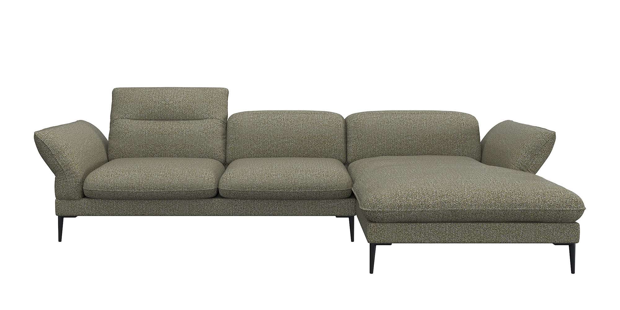 FLEXLUX Ecksofa "Salino, Funktionssofa mit Recamiere, Relaxsofa, Ecksofa", günstig online kaufen