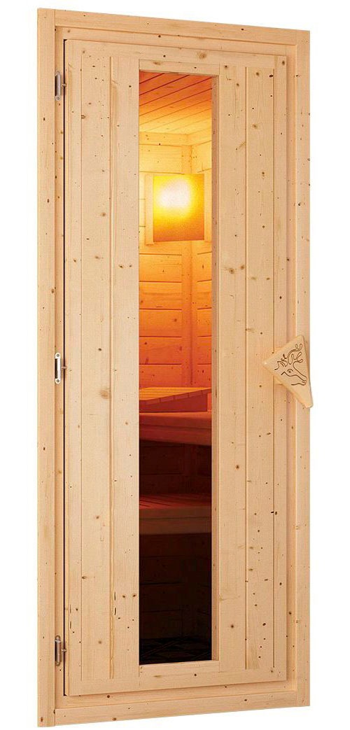 Karibu Sauna »Siirin« Set,  Ofen 9 KW externe Strg easy