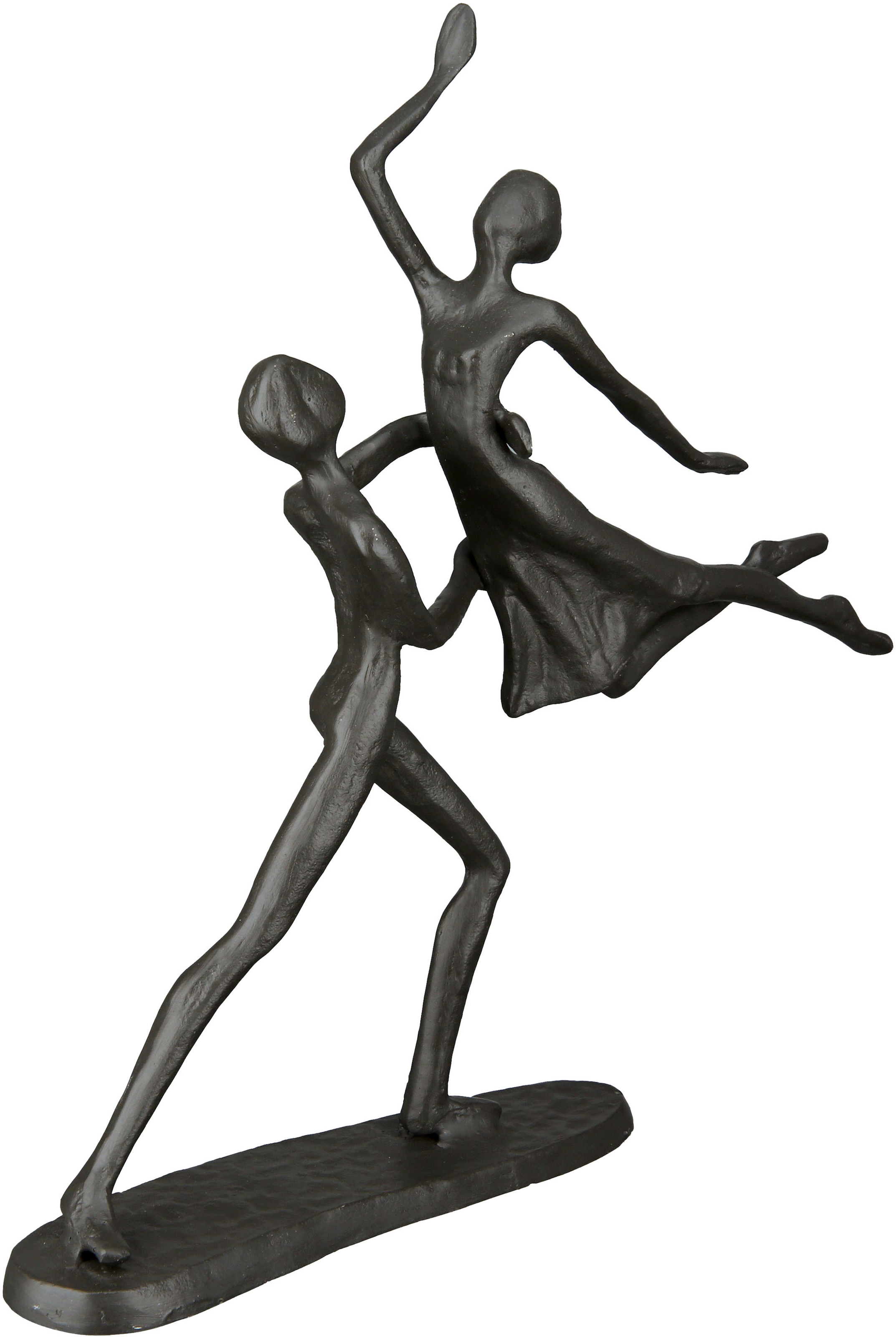 Casablanca by Gilde Dekofigur Metall, 17,5 BAUR Dekoobjekt, »Design Skulptur Wohnzimmer Höhe aus braun«, | kaufen Tanzpaar, cm