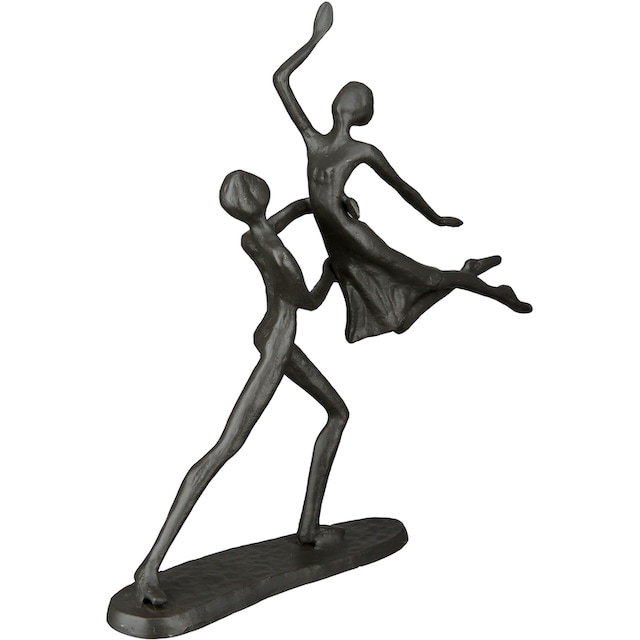 Dekoobjekt, Wohnzimmer 17,5 braun«, BAUR Tanzpaar, cm, kaufen Höhe | by »Design Metall, Gilde Dekofigur aus Casablanca Skulptur