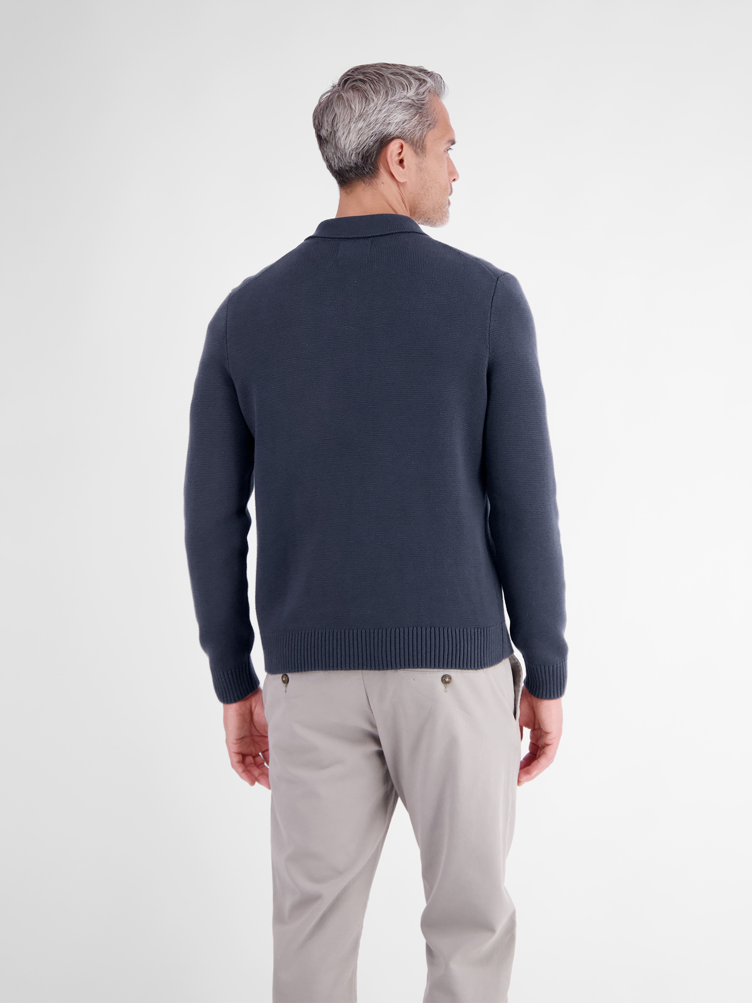 LERROS Strickjacke »Feingerippte Strickjacke im Milano-Stil aus reiner Baumwolle«