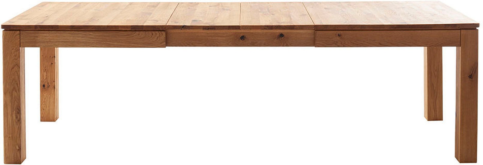 MCA furniture Esstisch »ETNA 4-Fuß Tisch«, (Einzelstück), Massivholz,durchgehende Lamelle,Stollenfuß 10x10cm,Tischplatte 2,5cm