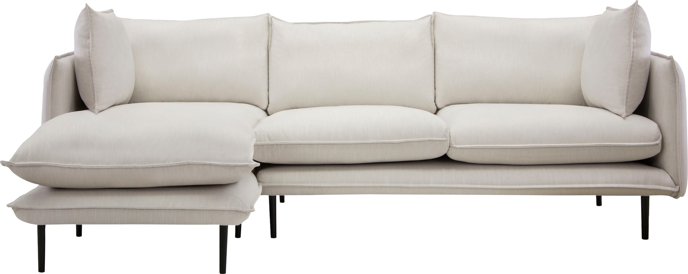 Home affaire Ecksofa "Somba L-Form" mit dickem Keder, Ottomane wahlweise li günstig online kaufen