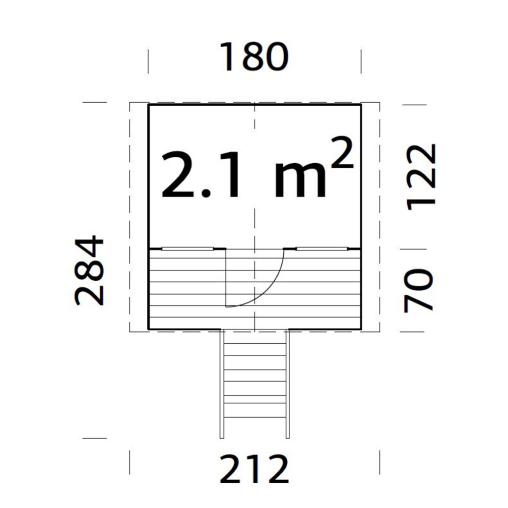 Palmako Spielhaus »Toby 2,1 m²«