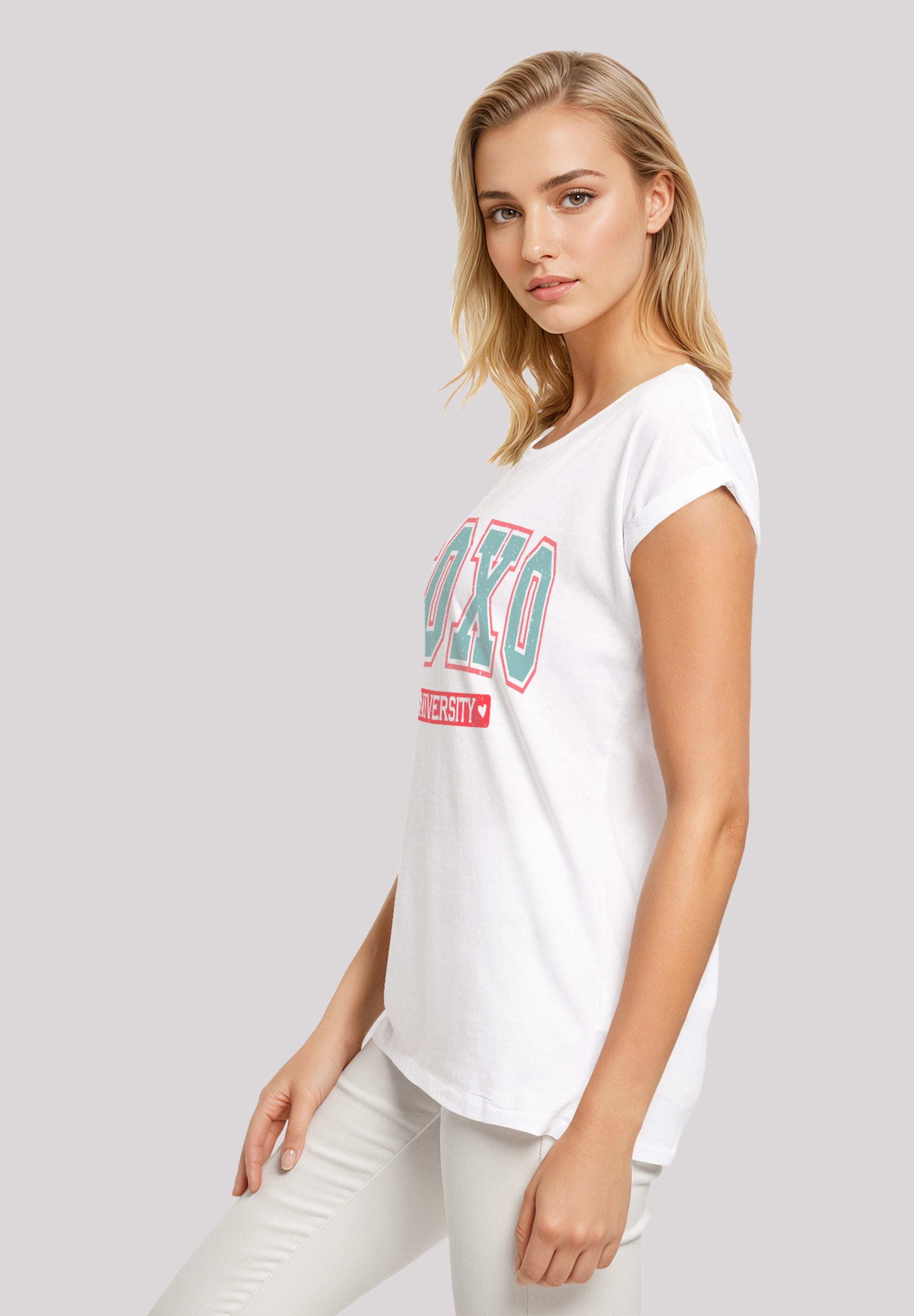F4NT4STIC T-Shirt »XOXO University Valentinstag«, Premium Qualität