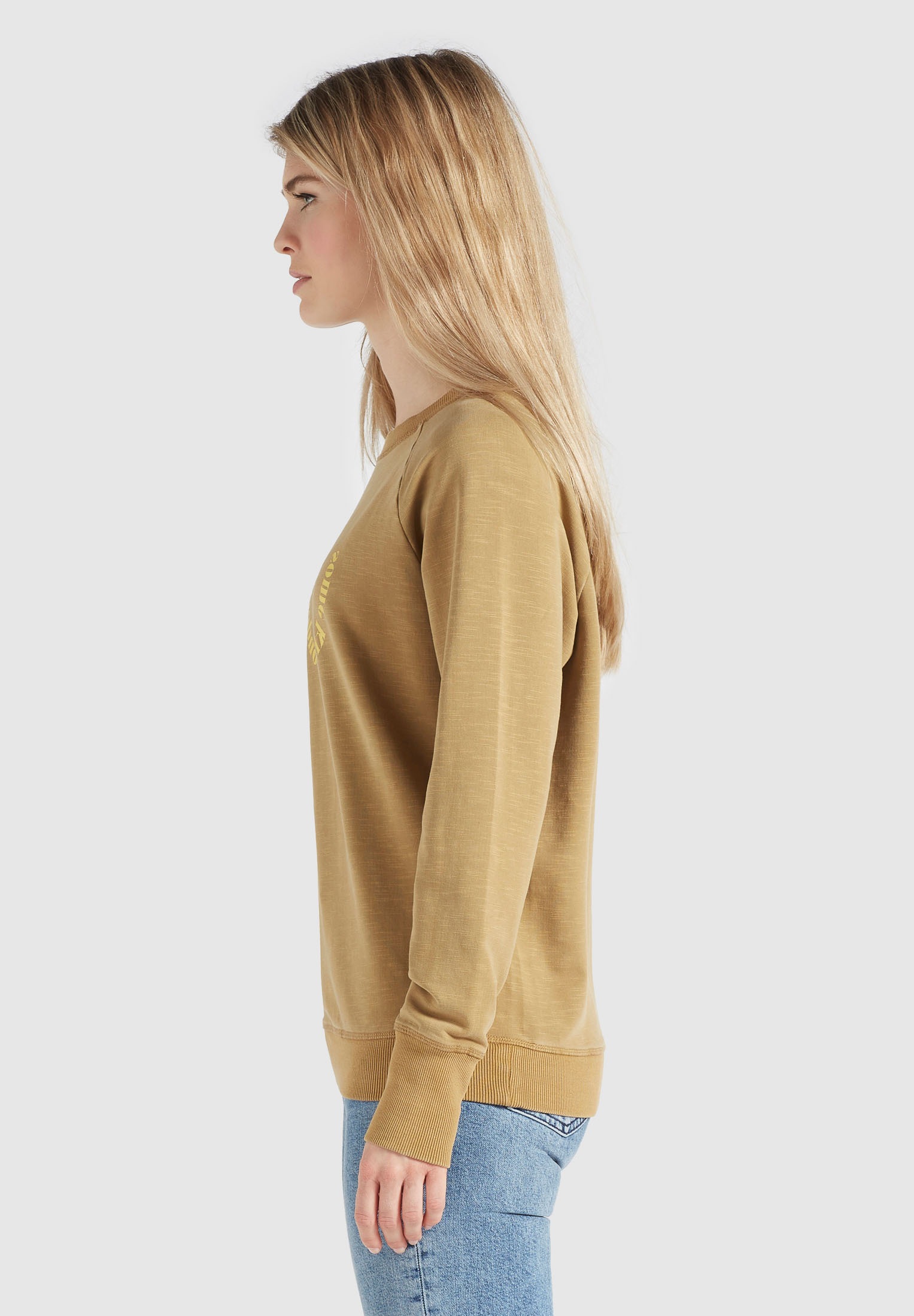 khujo Sweatshirt »SILICIA SMILE«, mit großem Print auf der Vorderseite