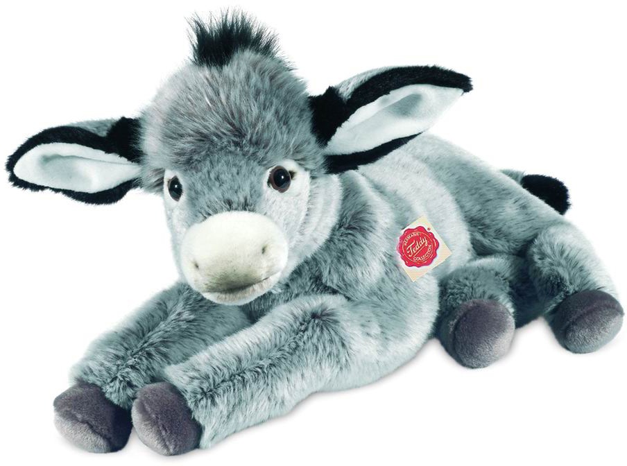 Kuscheltier Esel liegend, 50 cm