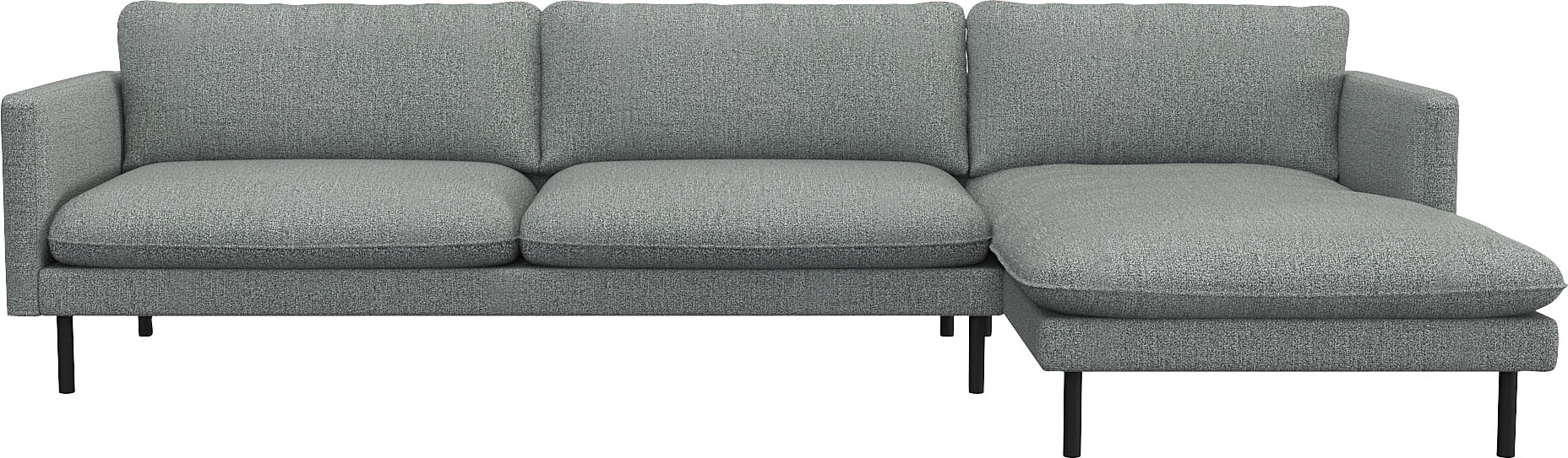 FLEXLUX Ecksofa "Bolzano, elegant und bequem, L-Form" Sitzaufbau mit Kaltschaum & Stahl-Wellen, loose Sitz -& Rückenkissen