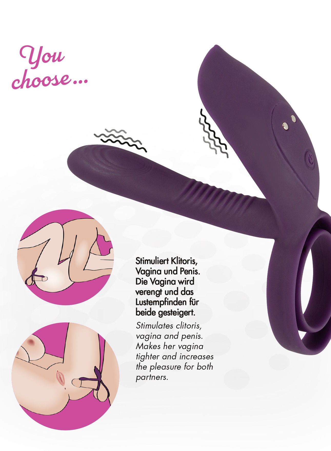 coup!es choice Vibrator »Paarvibrator RC Couple`s Vibrator 2«