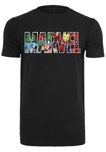 T-Shirt »Herren Marvel Logo Character Tee«, (1 tlg.)