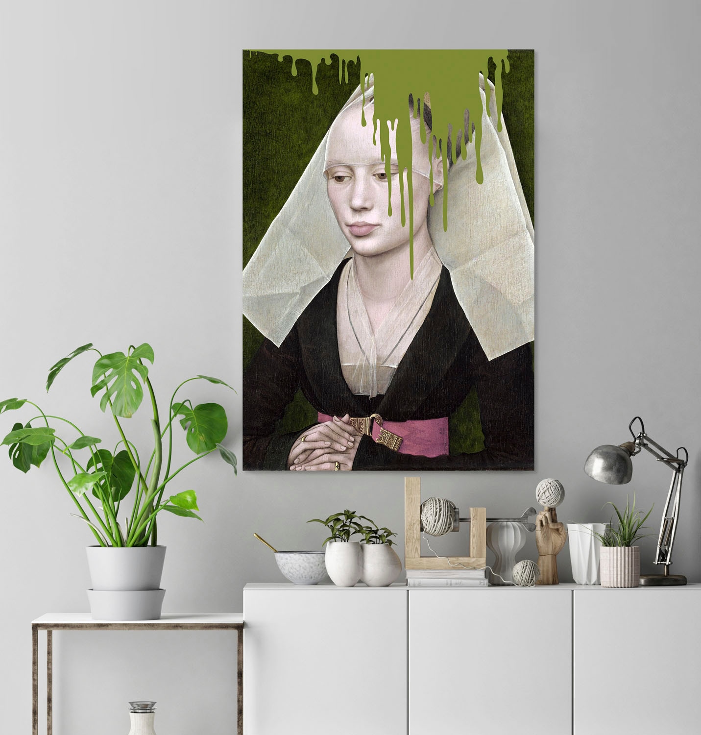 queence Acrylglasbild »Nonne«