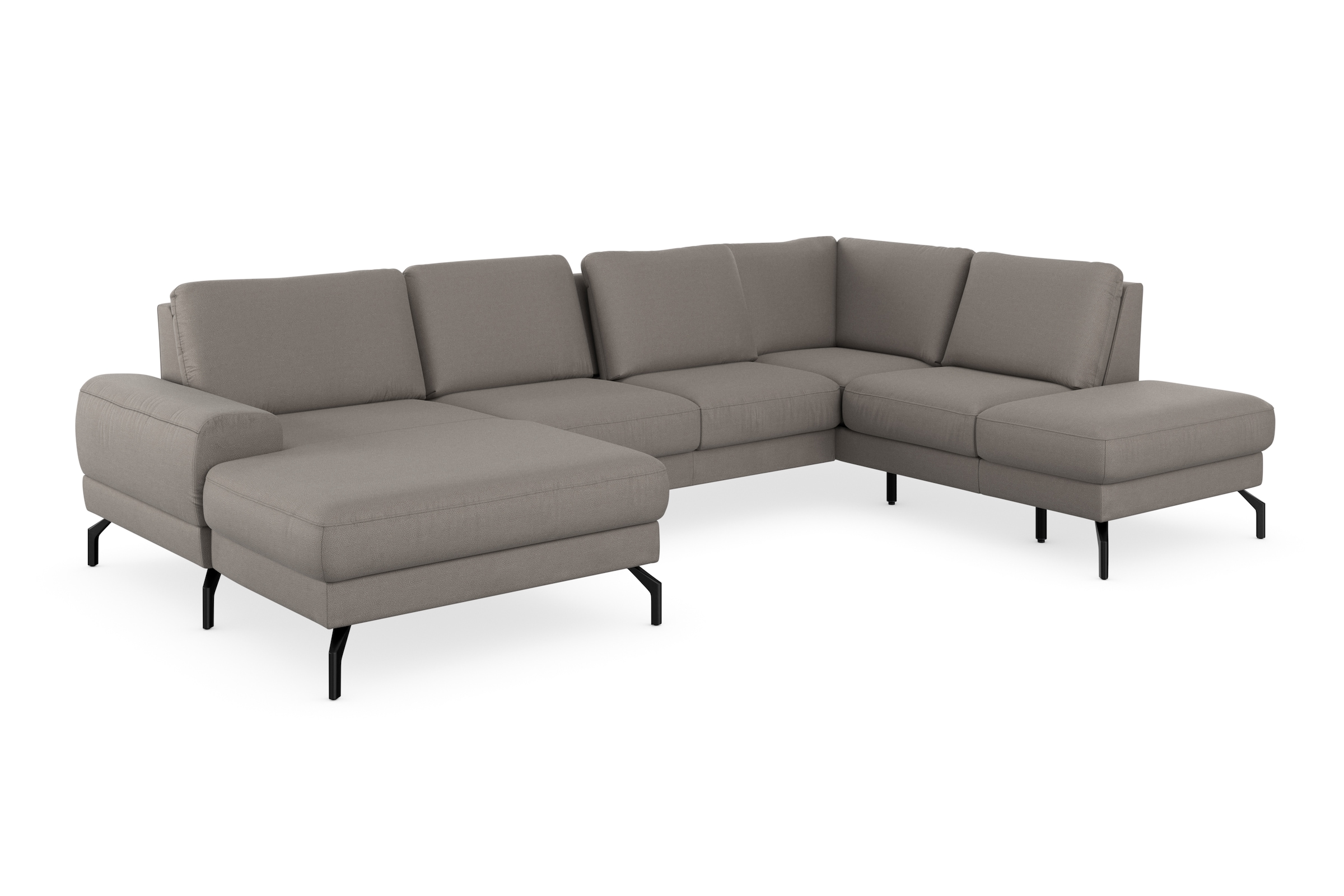 sit&more Wohnlandschaft »Cinturo U-Form«, inklusive Sitztiefenverstellung und Federkern, Sitzhöhe 48 cm