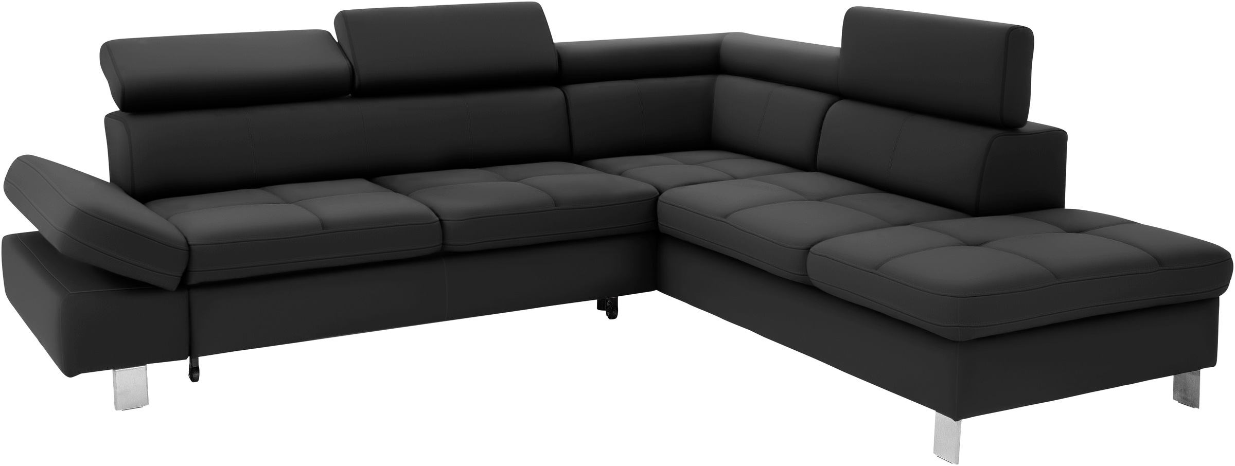 exxpo - sofa fashion Ecksofa »Fiji, L-Form«, mit Kopf- bzw. Rückenverstellung, wahlweise mit Bettfunktion