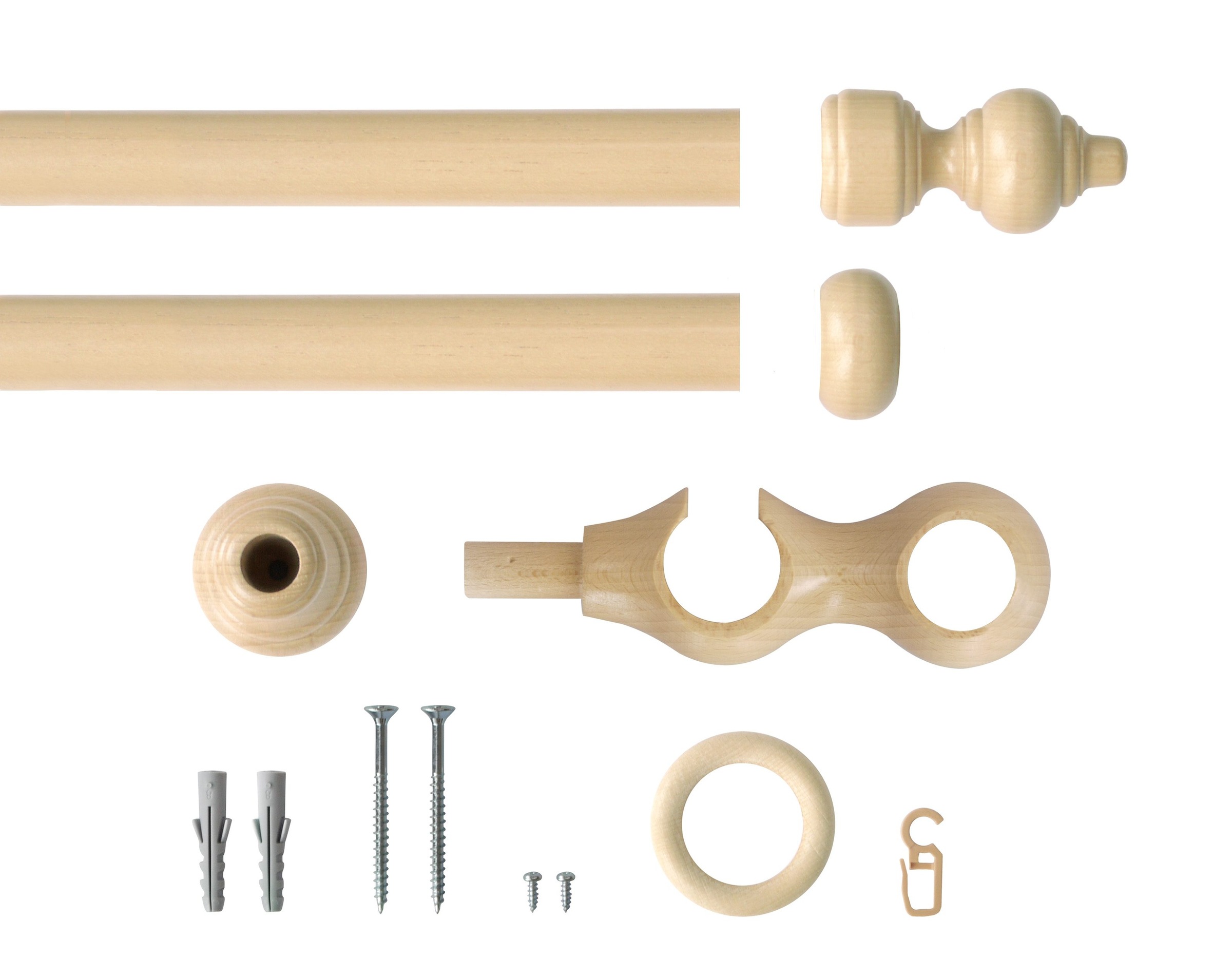 Good Life Gardinenstange "Trend" Ø 28 mm 2 läufig-läufig Fixmaß günstig online kaufen