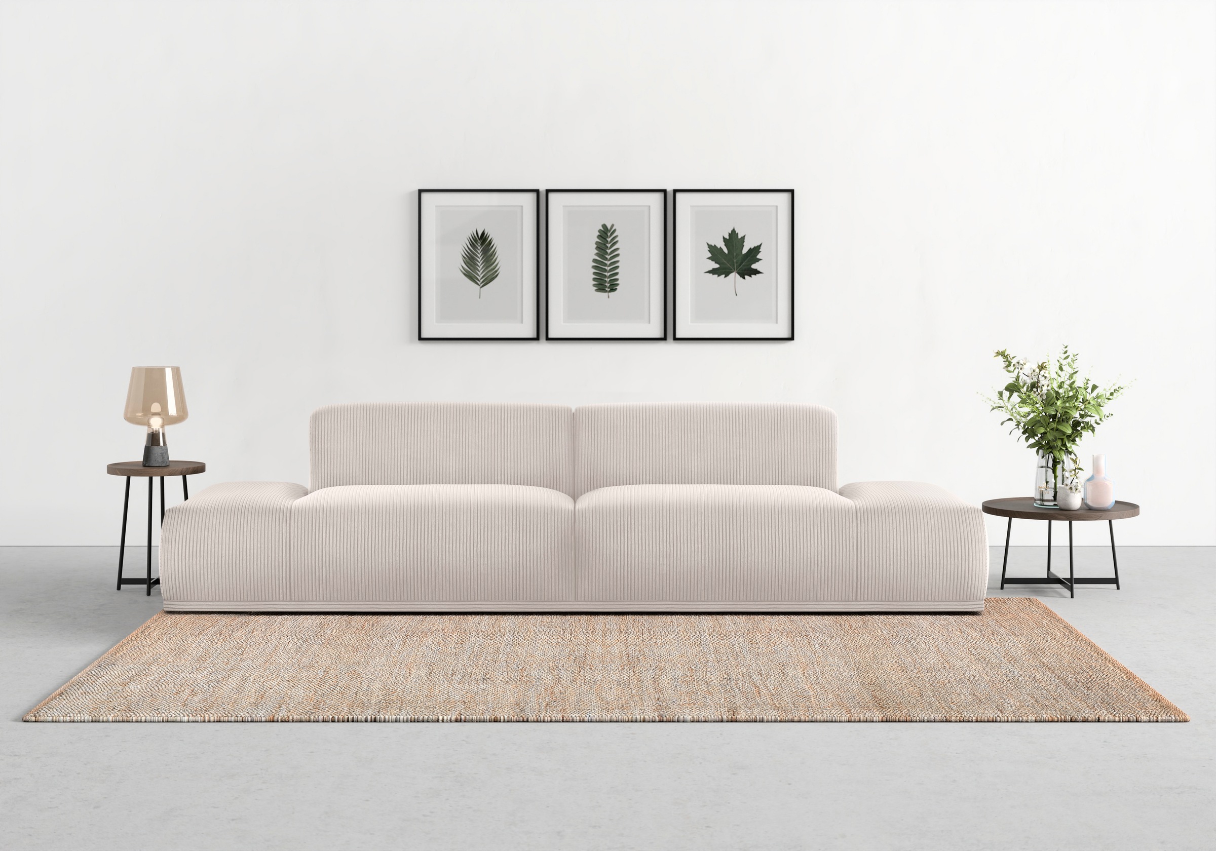 TRENDMANUFAKTUR Big-Sofa "Braga, toller Sitzkomfort, Designsofa", in moderner Optik, mit hochwertigem Kaltschaum