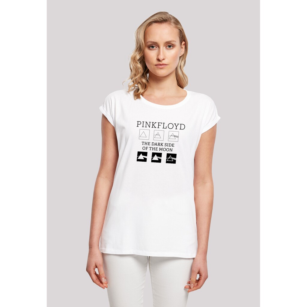 F4NT4STIC T-Shirt »Pink Floyd Pyramids Minimalistic Prism Logo Dreieck«