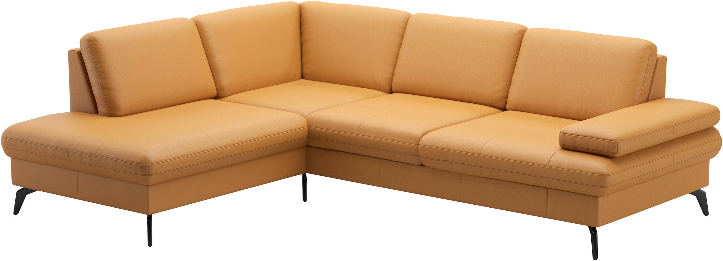 sit&more Ecksofa »Morris L-Form, inkl. Sitztiefenverstellung«, wahlweise mit Armteilverstellung, Bettfunktion & Bettkasten