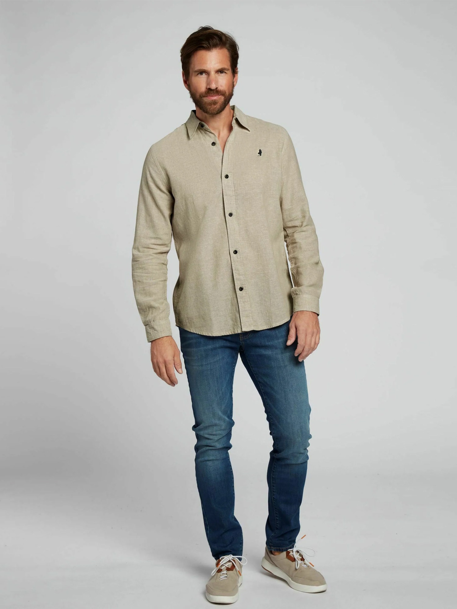 MCS Langarmhemd »MCS shirt Pasadena«