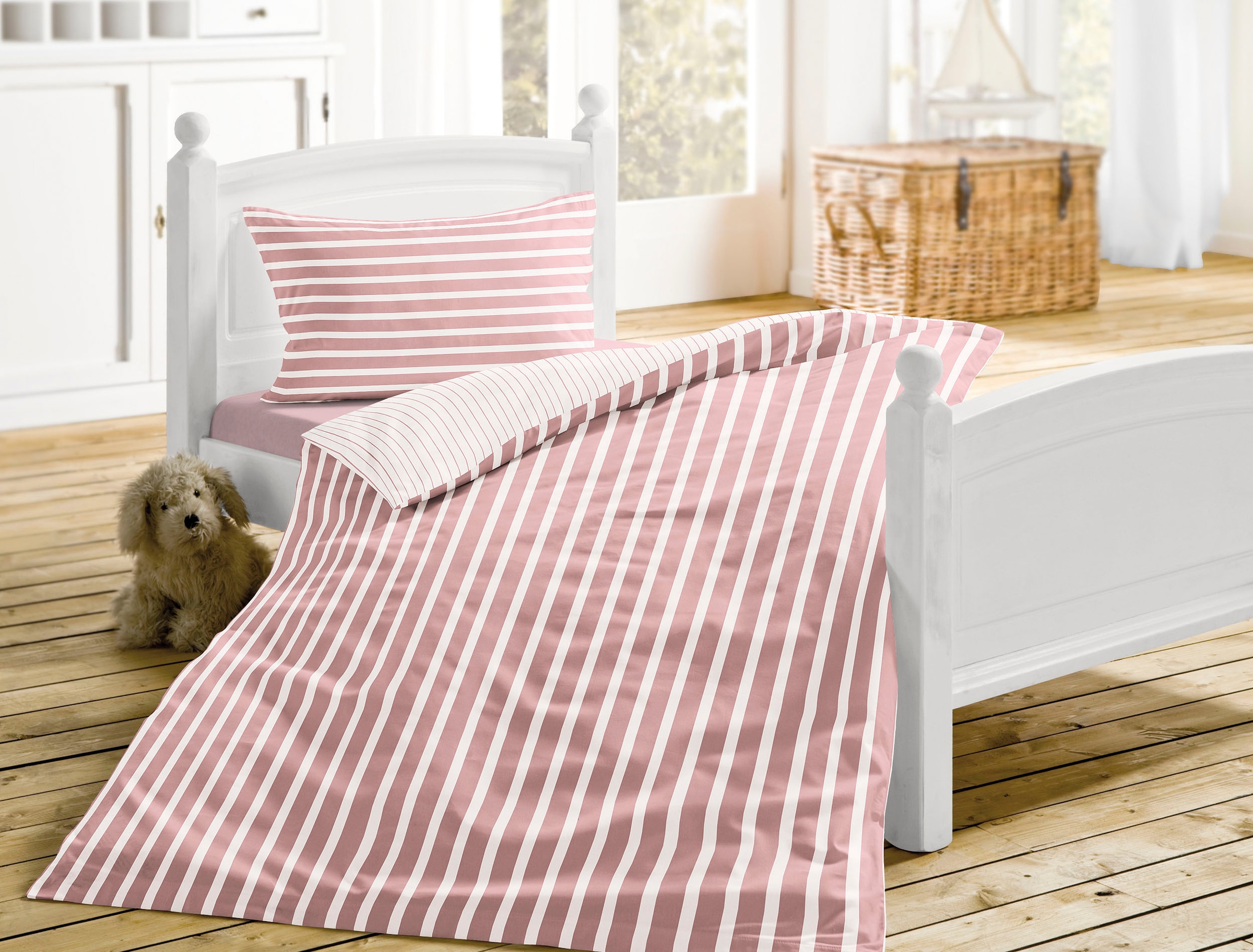 Irisette Kinderbettwäsche "Nora-Kids" 2 Stk. zeitlose Instagram-Blogger-Kol günstig online kaufen