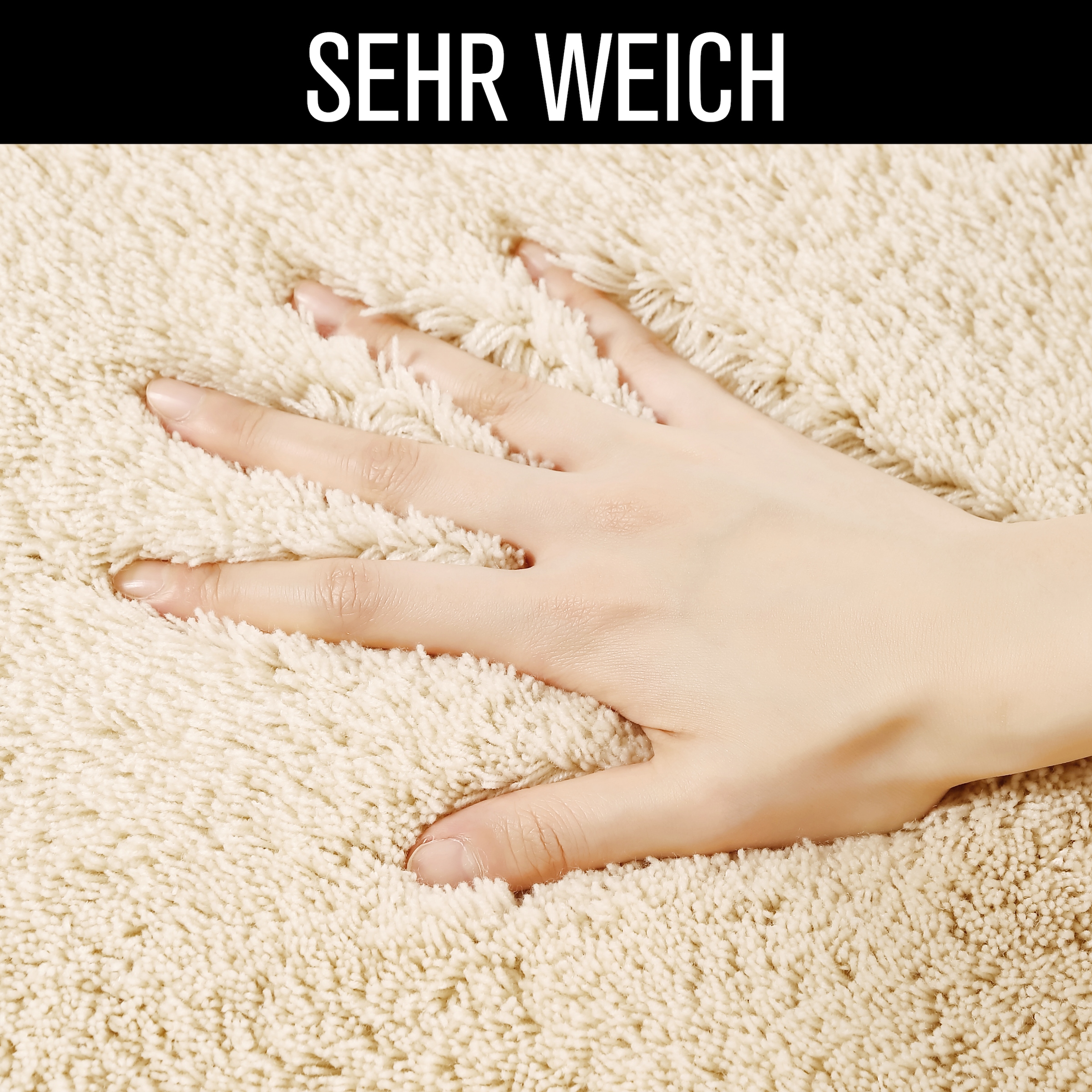 my home Badematte »Merida, Badvorleger, Badezimmer Teppich« Höhe 32 mm rutschhemmend beschichtet fußbodenheizungsgeeignet | schnell trocknend | strapazierfähig Badteppich, Uni Farben, rechteckig, rund & als 2-tlg. Set erhältlich