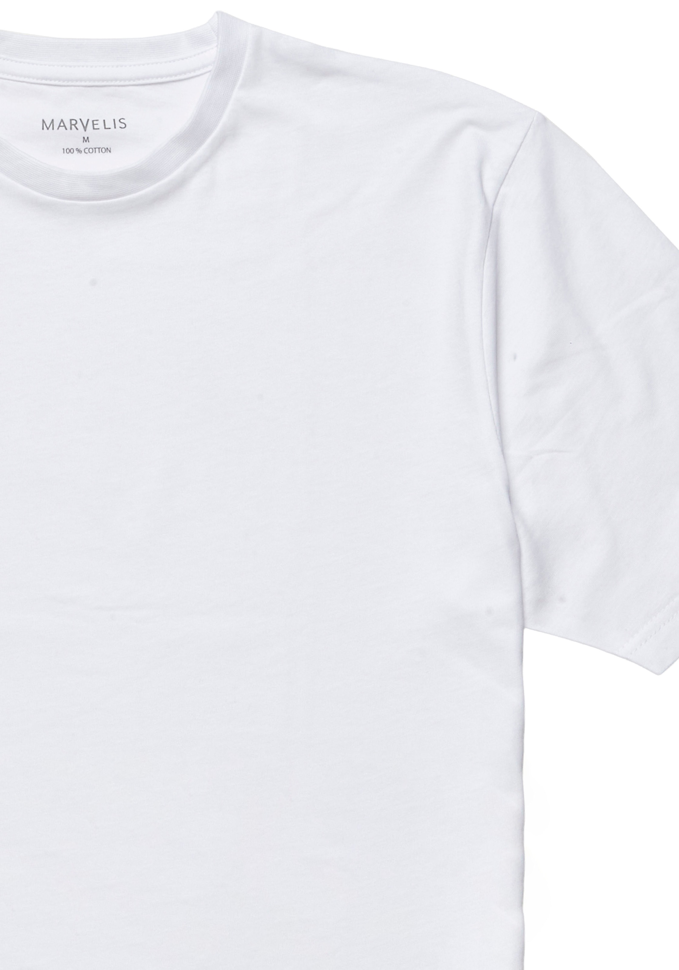 MARVELIS T-Shirt Packung, 2 Stk. Doppelpack, basic, Rundhals, Unterziehshir günstig online kaufen