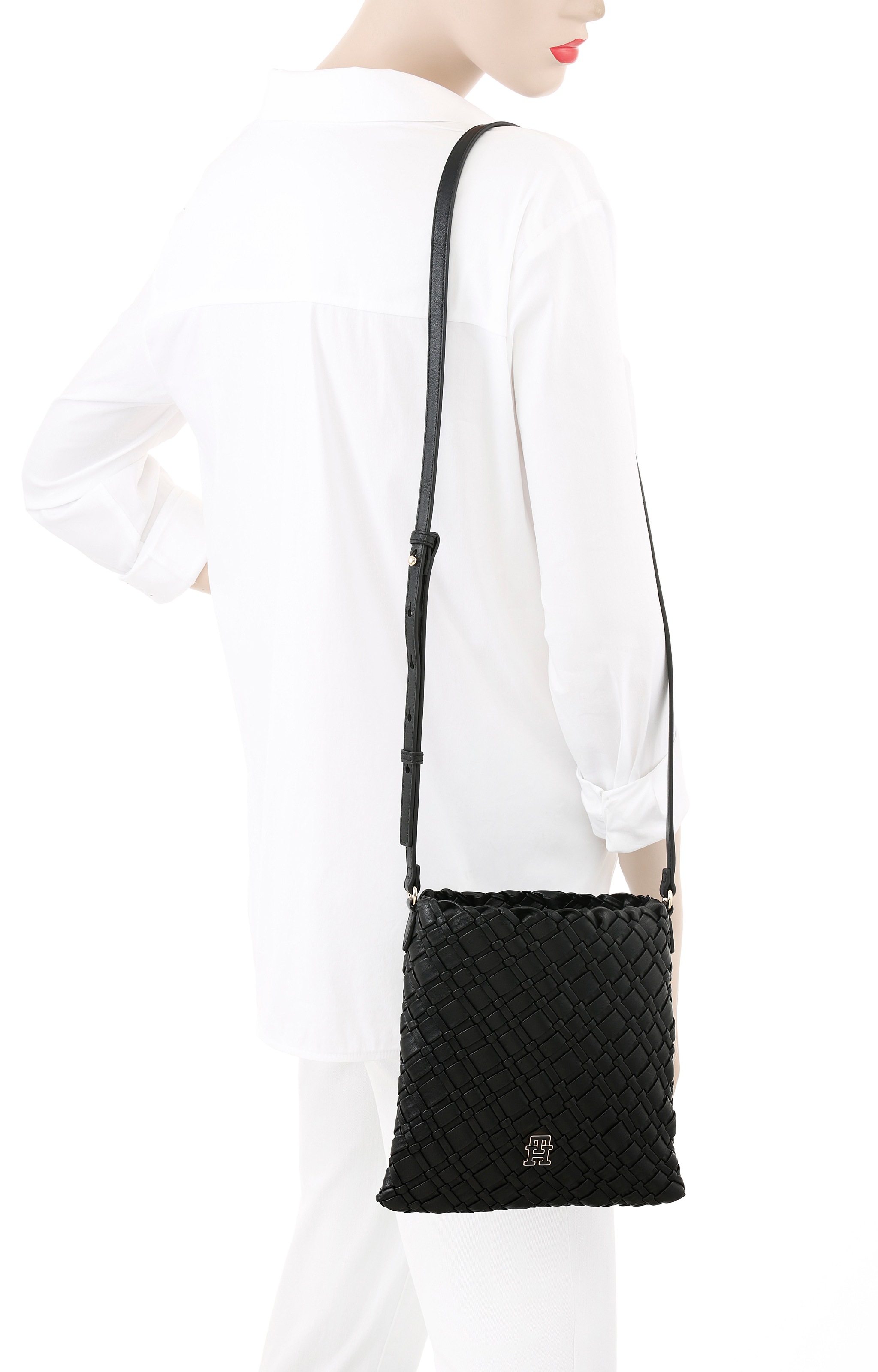 Tommy Hilfiger Umhängetasche "TH BRAIDED CROSSOVER", Damen Tragetasche, Sch günstig online kaufen