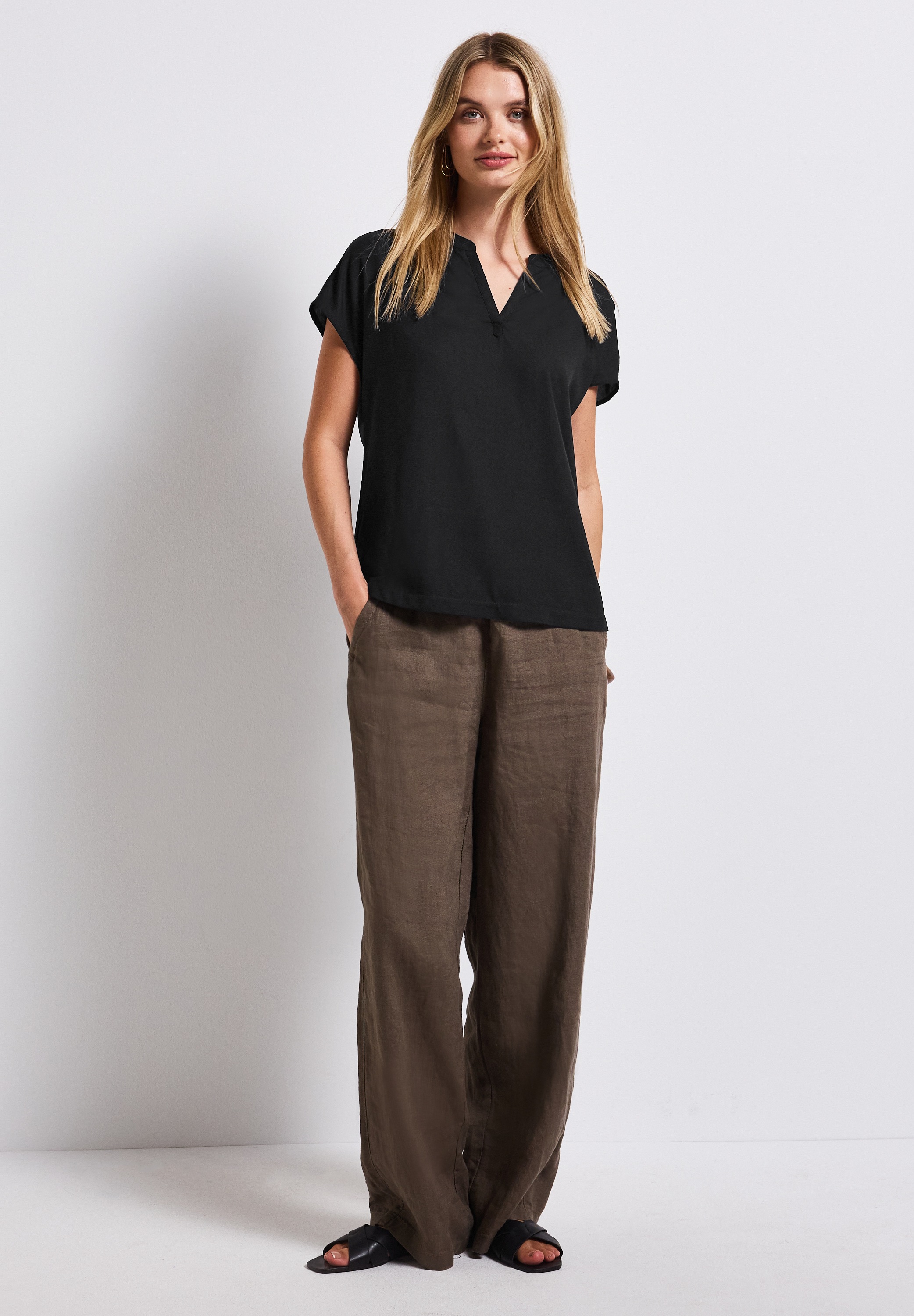 Thumbnail - STREET ONE Kurzarmbluse aus softer Viskose