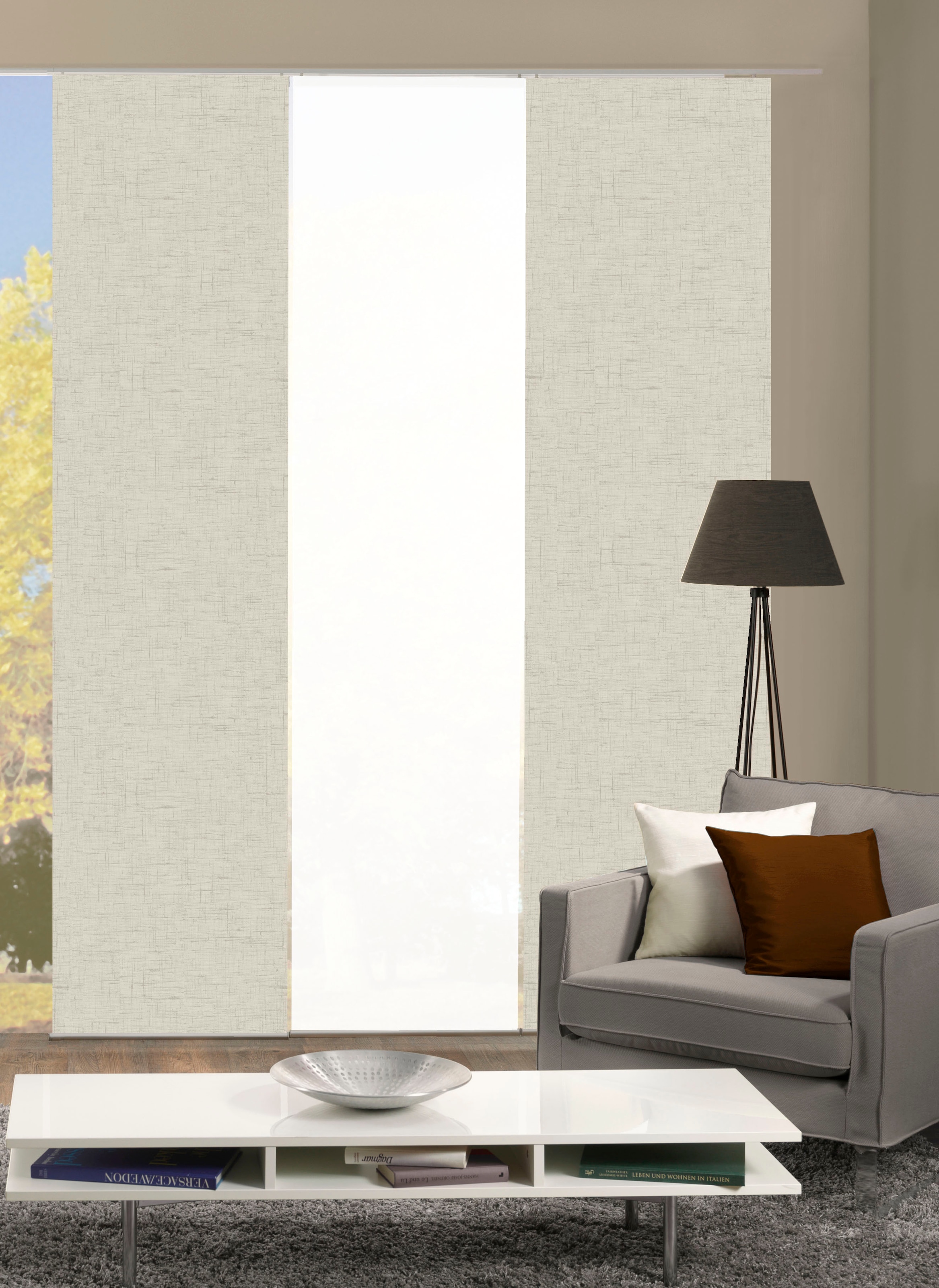 HOME WOHNIDEEN Schiebegardine "PIVE 3er SET" Paneelwagen 3 Stk. tlg. Schieb günstig online kaufen