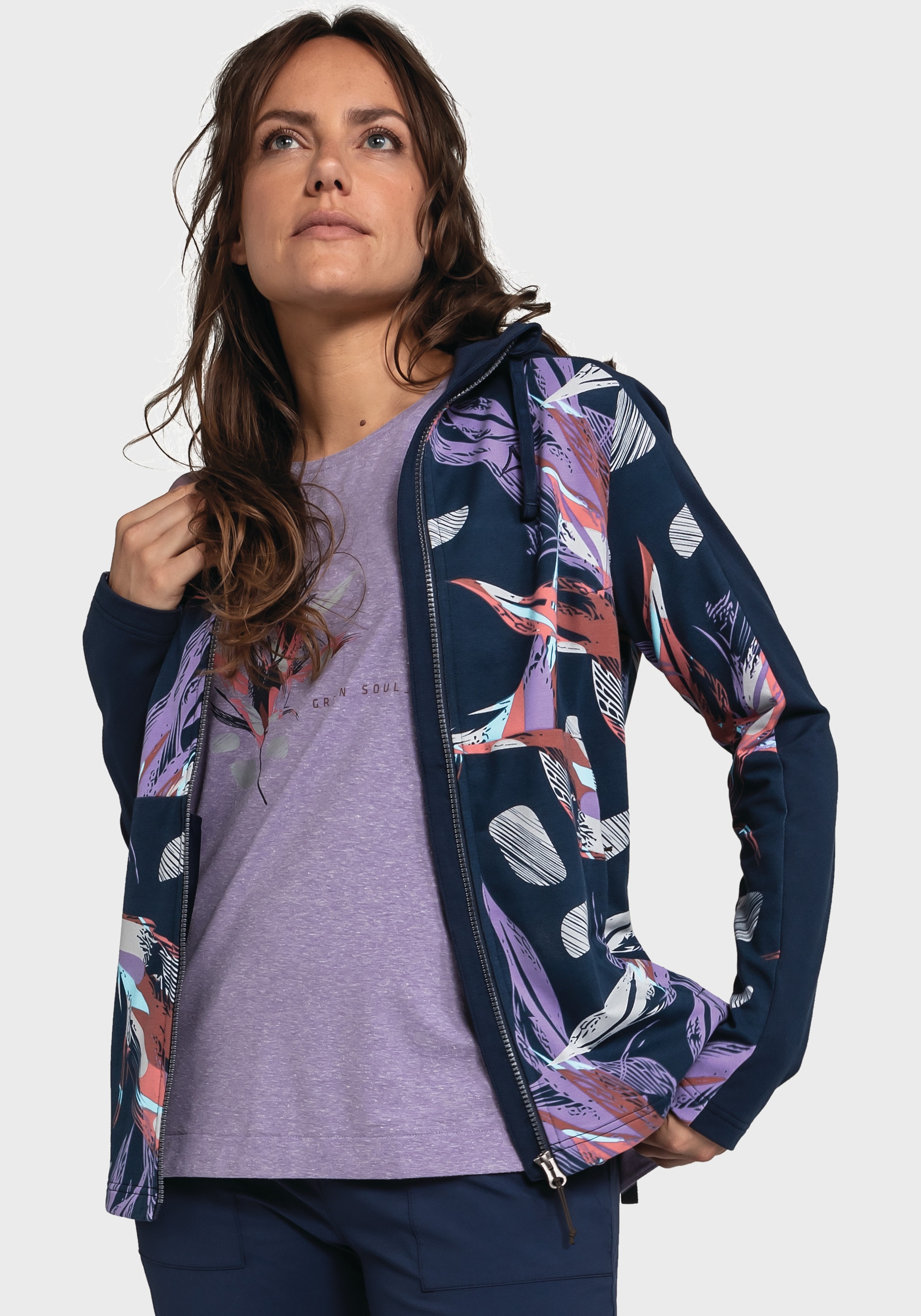 Schöffel Fleecejacke »Fleece Hoody Locarno L«, mit Kapuze