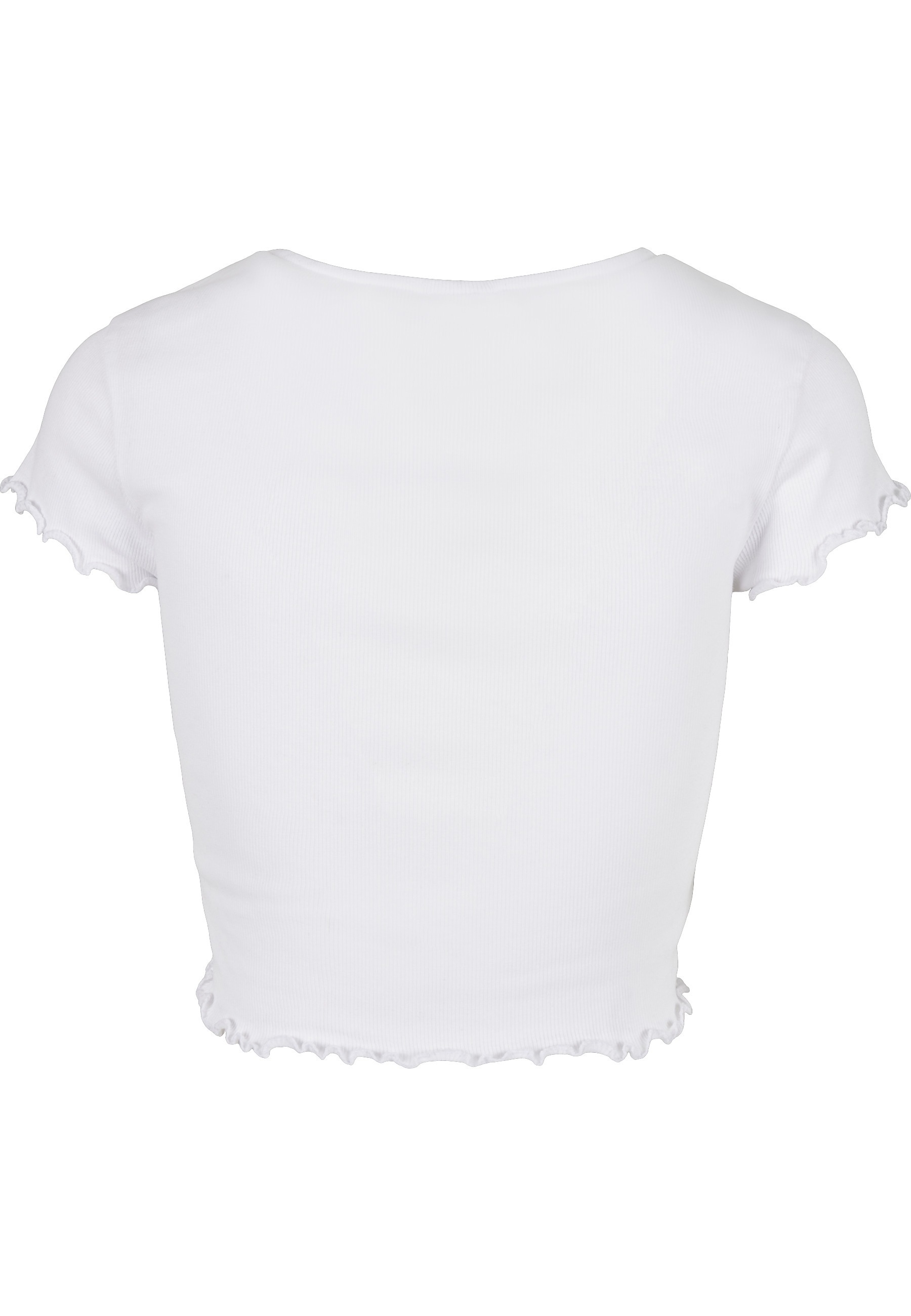 URBAN CLASSICS Kurzarmshirt "Urban Classics Damen Ladies Cropped Button Up günstig online kaufen