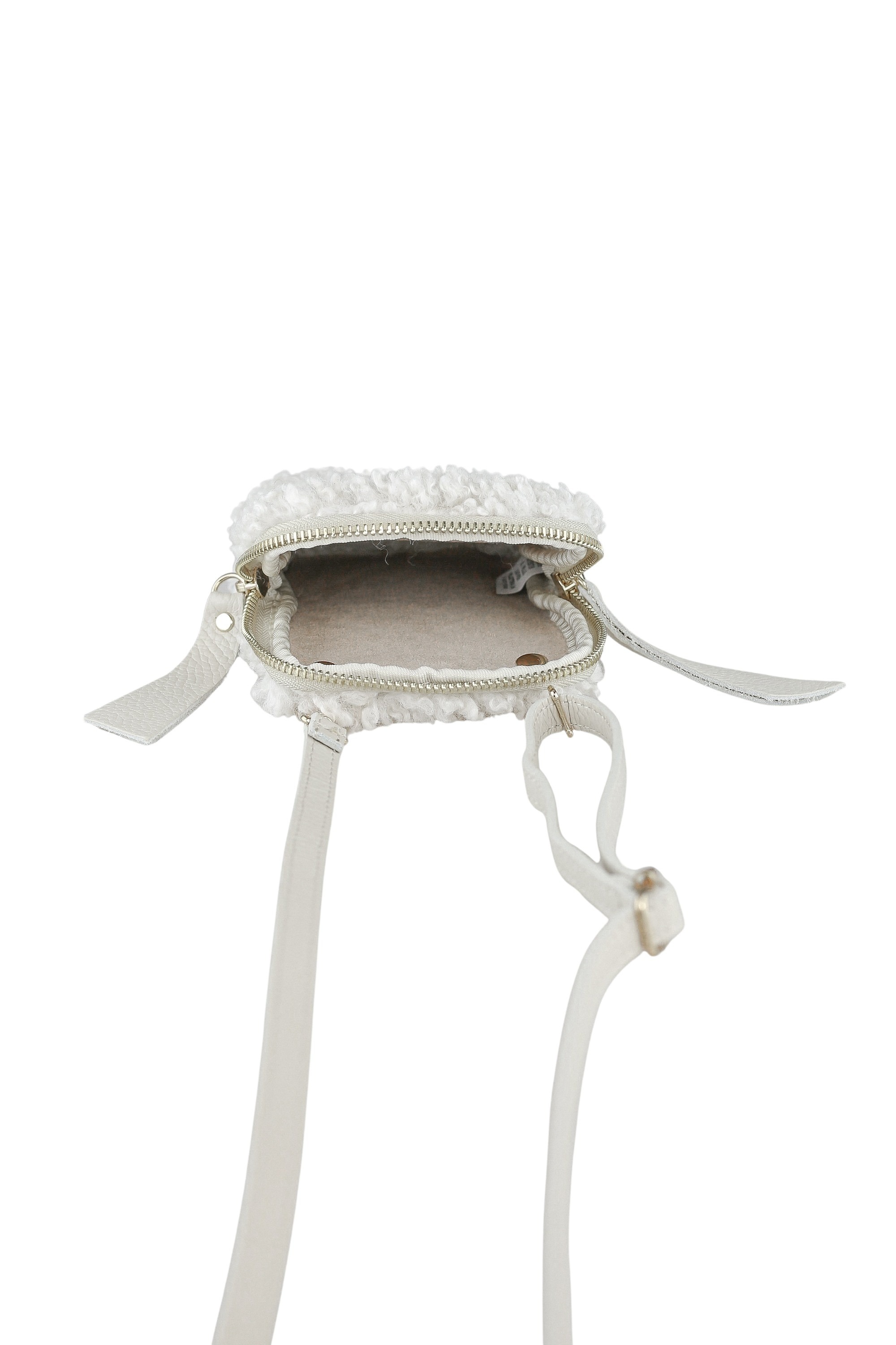 COLLEZIONE ALESSANDRO Umhängetasche »Flausch«, Made in Italy, Echt Leder