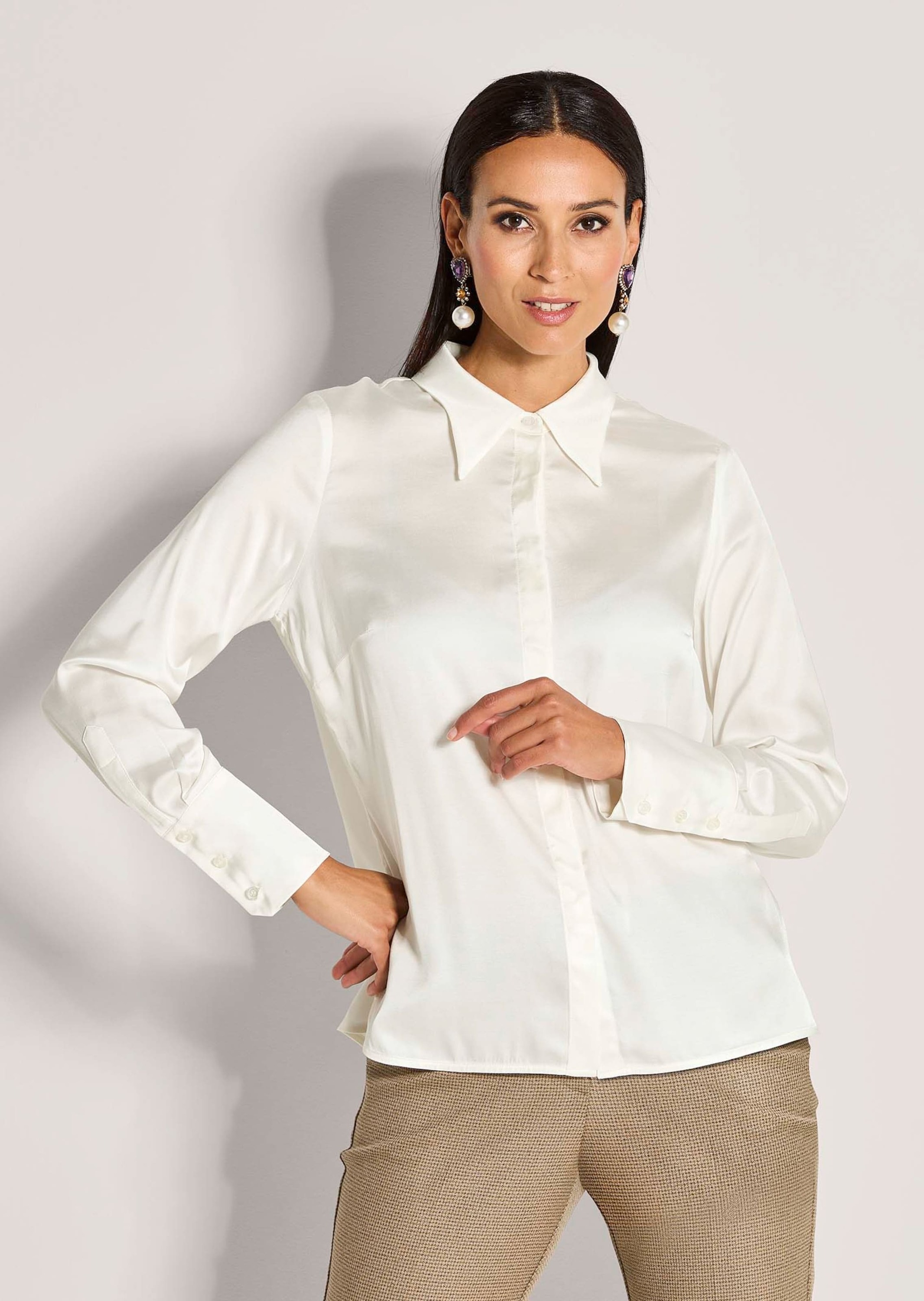 Thumbnail - MADELEINE Hemdbluse "Hemdbluse Elegante Viskosebluse mit verdeckter Knopfleiste"