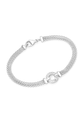 Armband »elegant mit Zirkonia, Silber 925«