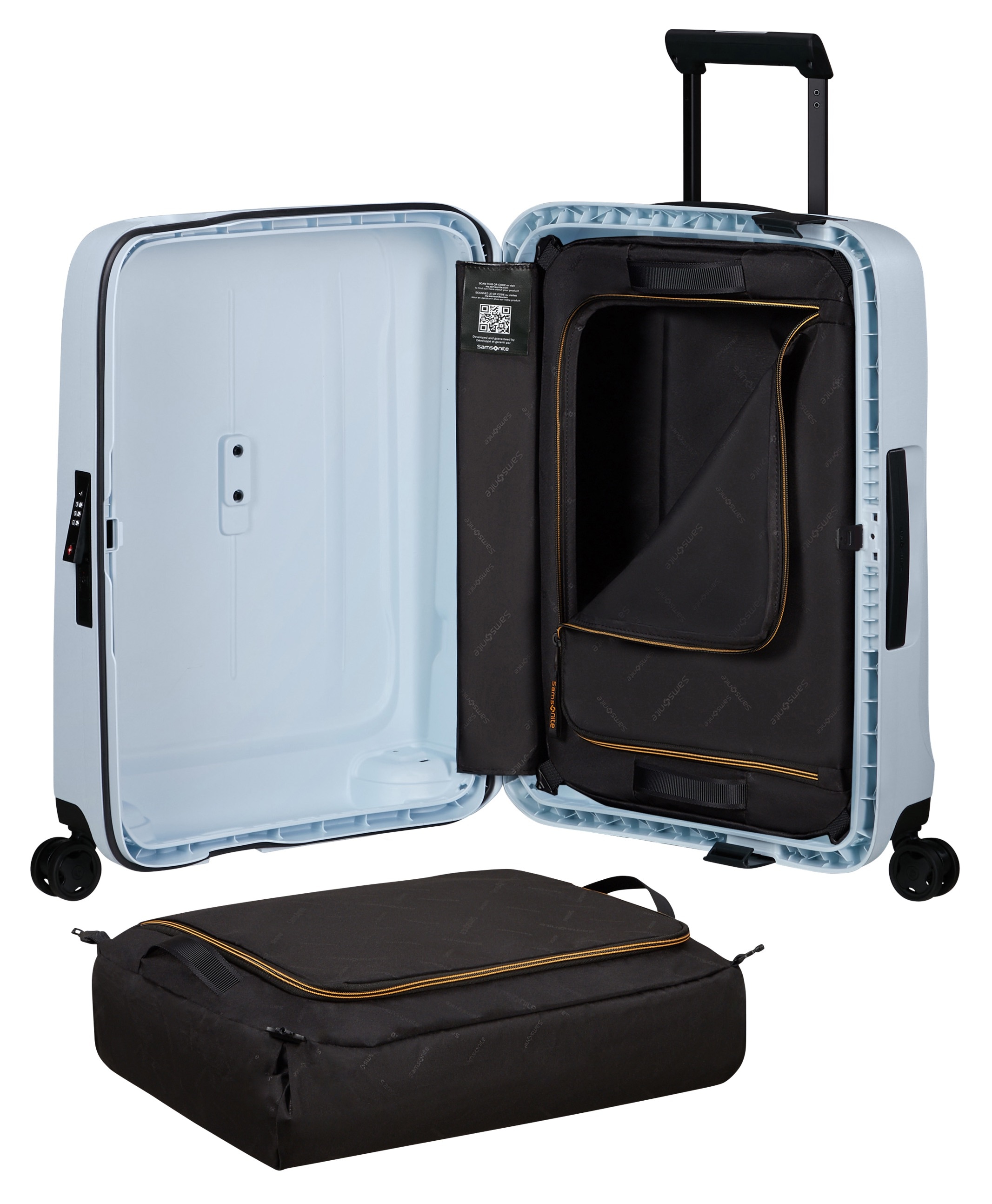 Samsonite Hartschalen-Trolley »ESSENS, verschiedene Größen und Farben«, 4 Rollen, Reisekoffer Hartschalenkoffer Koffer für Flugreisen TSA-Schloss