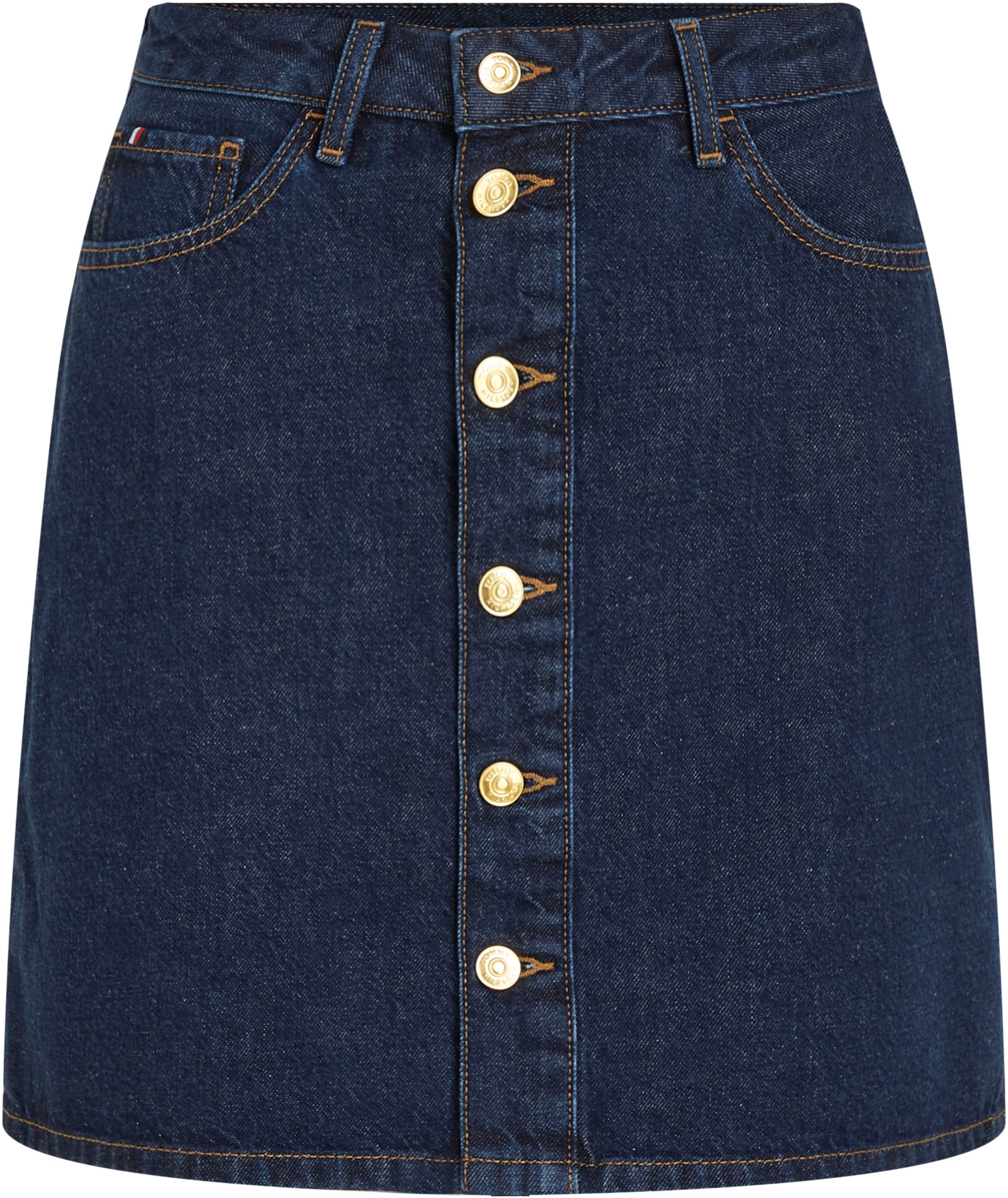 Tommy Hilfiger Jeansrock »DNM MINI SKIRT HW CLER«, Webrock im 5-Pocket-Style