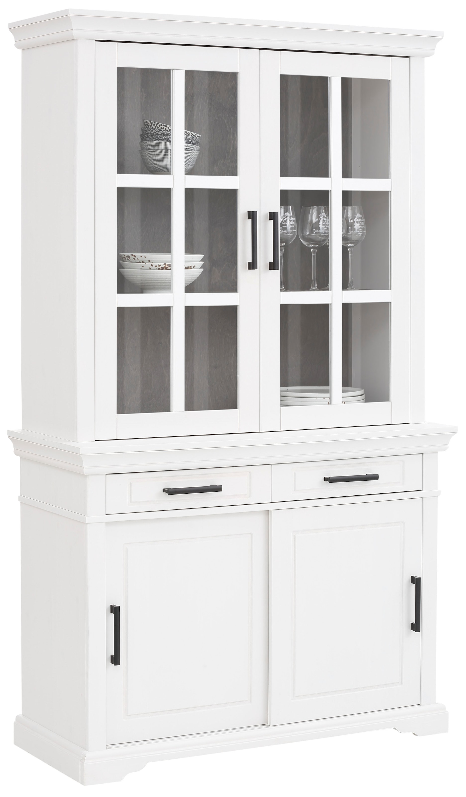 Home affaire Vitrine "Anabel", aus massiver Kiefer FSC, Breite 110 cm, Höhe günstig online kaufen