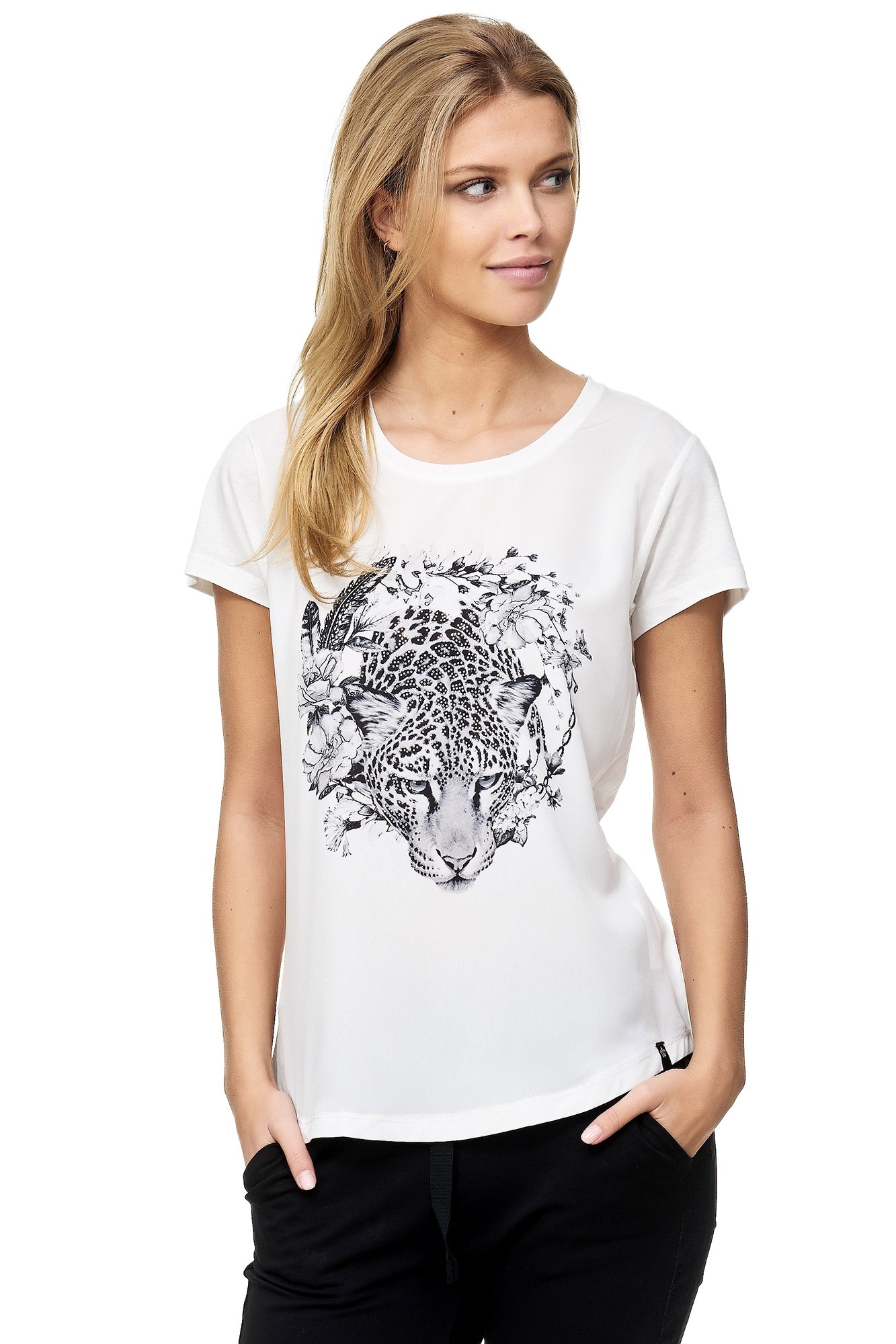 | bestellen Leoparden-Aufdruck online T-Shirt, BAUR Decay mit