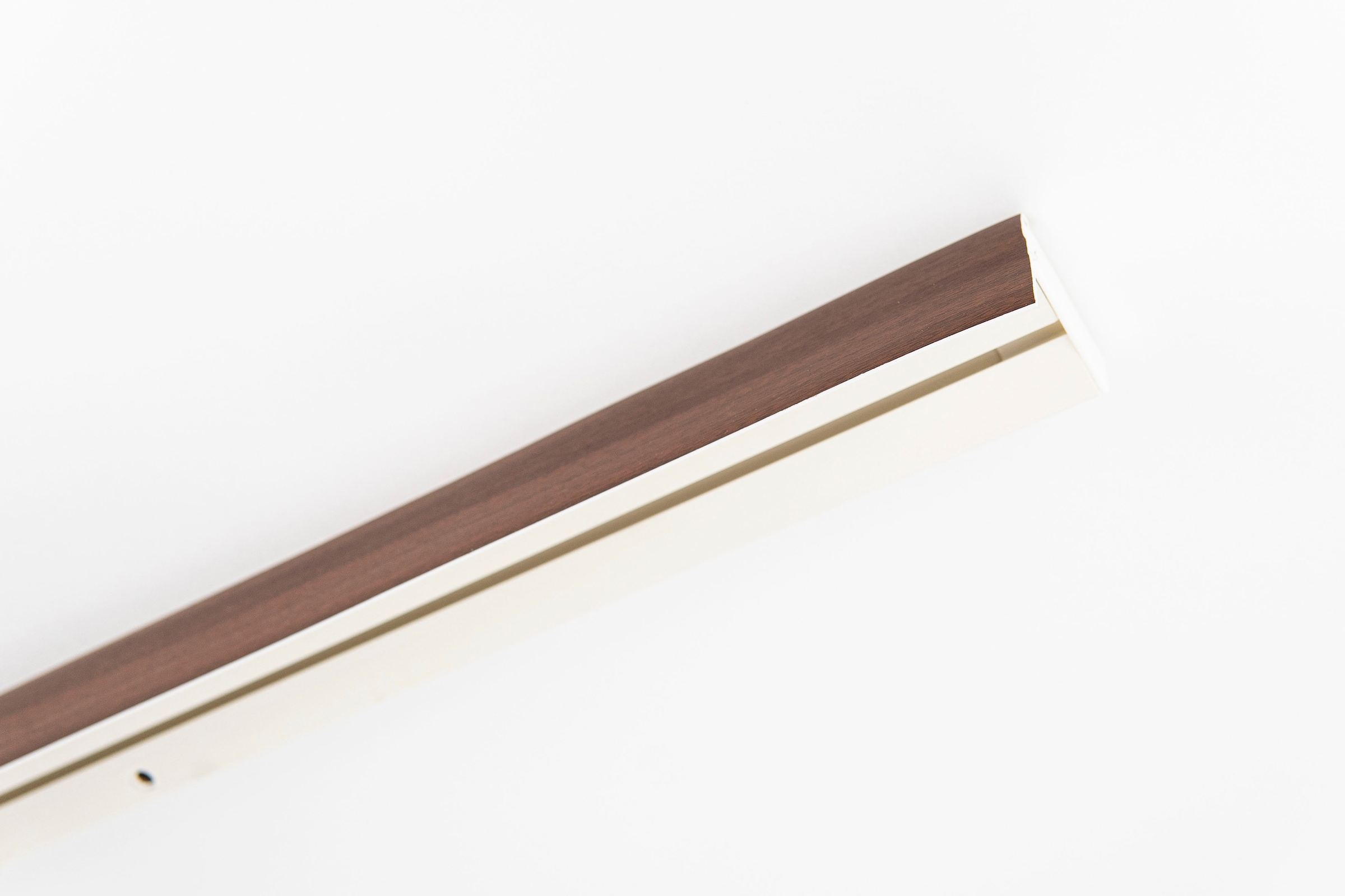 GARESA Gardinenschiene "Kunststoffschiene mit Blende", 1 läufig-läufig, Wunschmaßlänge, Deckenmontage, verlängerbar, ein