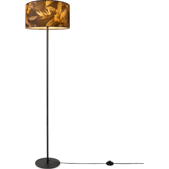 Paco Home Stehlampe »Luca Flower«, Standlampe Stoff Lampenschirm Wohnzimmer  Textil Schirm Blumen Muster | BAUR