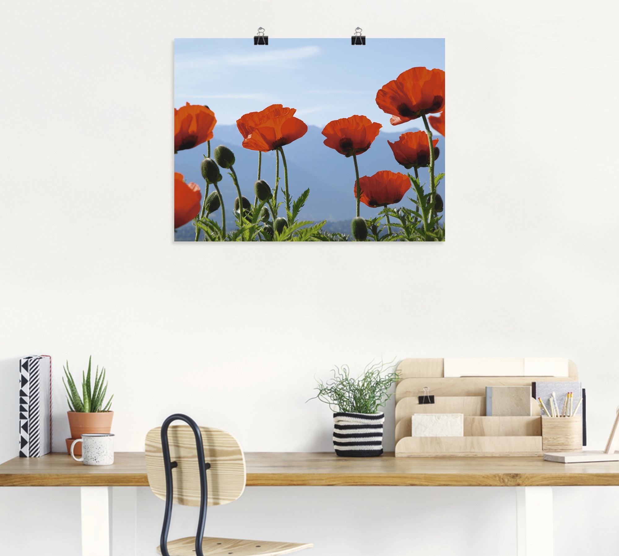 Artland Wandbild »Mohnblüten«, Blumen, (1 St.), als Leinwandbild, Poster in verschied. Größen