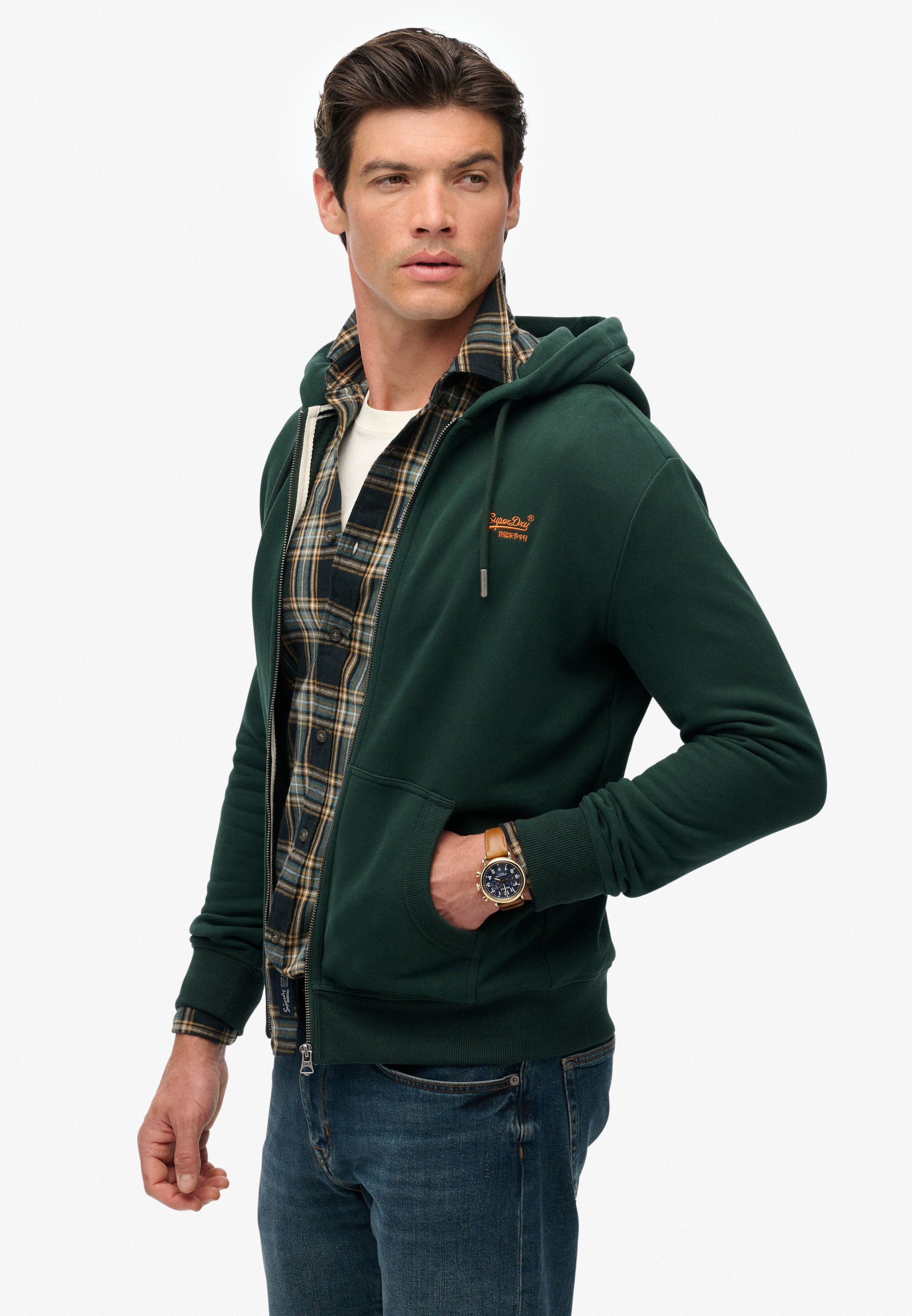 Superdry Kapuzensweatjacke "ESSENTIAL LOGO ZIP HOODIE HB" günstig online kaufen