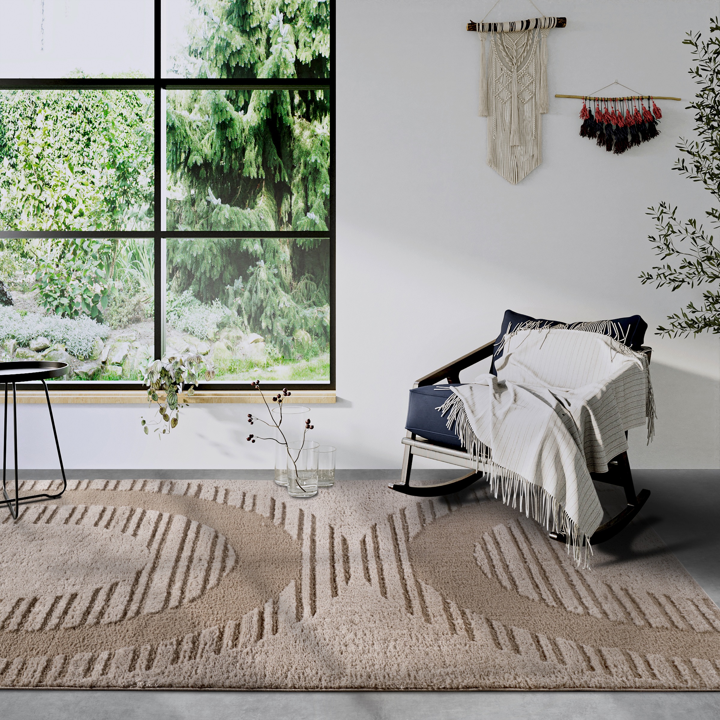ELLE DECORATION Designteppich »Bartoux«, rechteckig, 18 mm Höhe, Hochflor, Shaggy, Läufer, weich, Langflor, modern, Hoch Tief Effekt